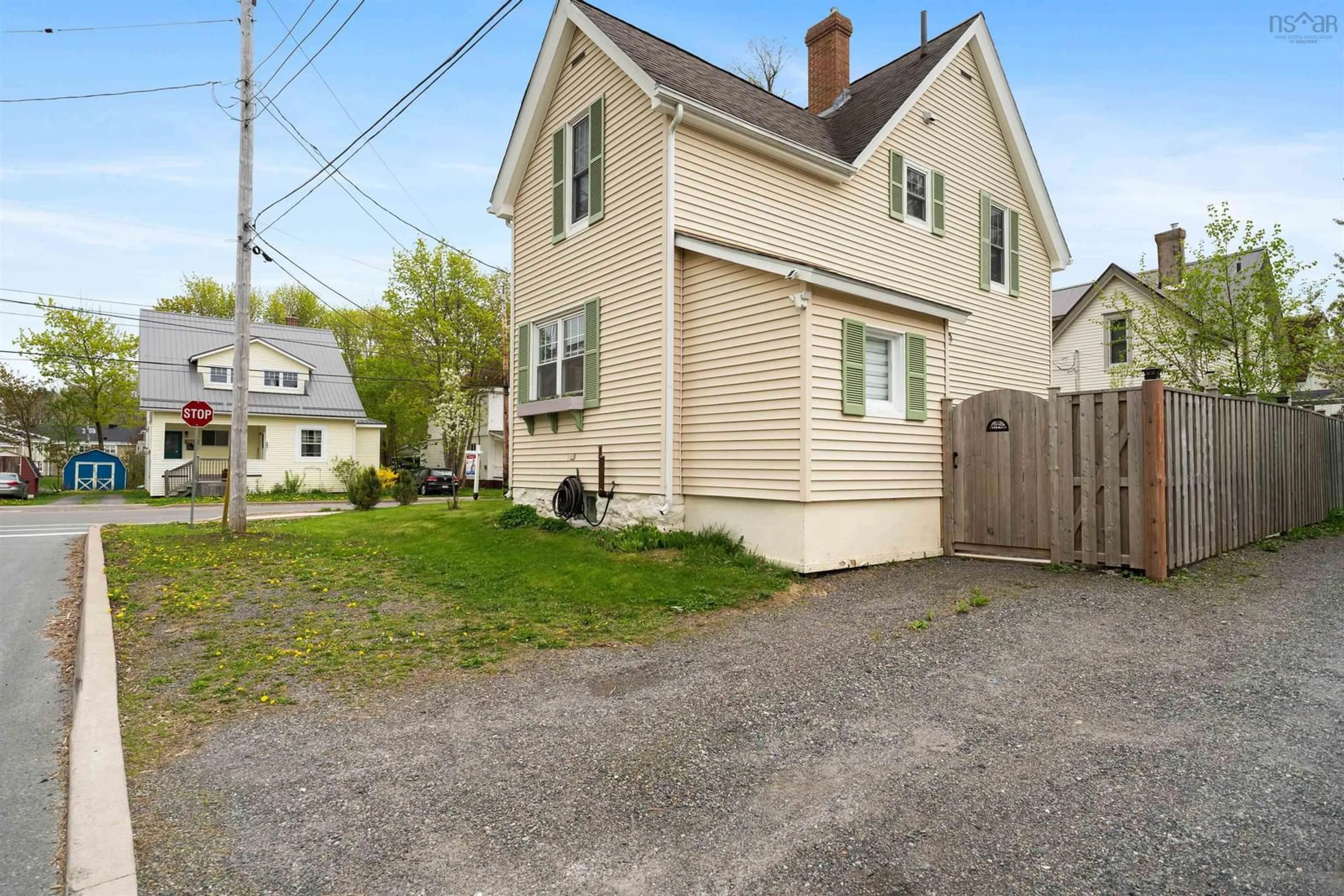 A pic from outside/outdoor area/front of a property/back of a property/a pic from drone, street for 216 Brookside Ave, New Glasgow Nova Scotia B2H 3E5