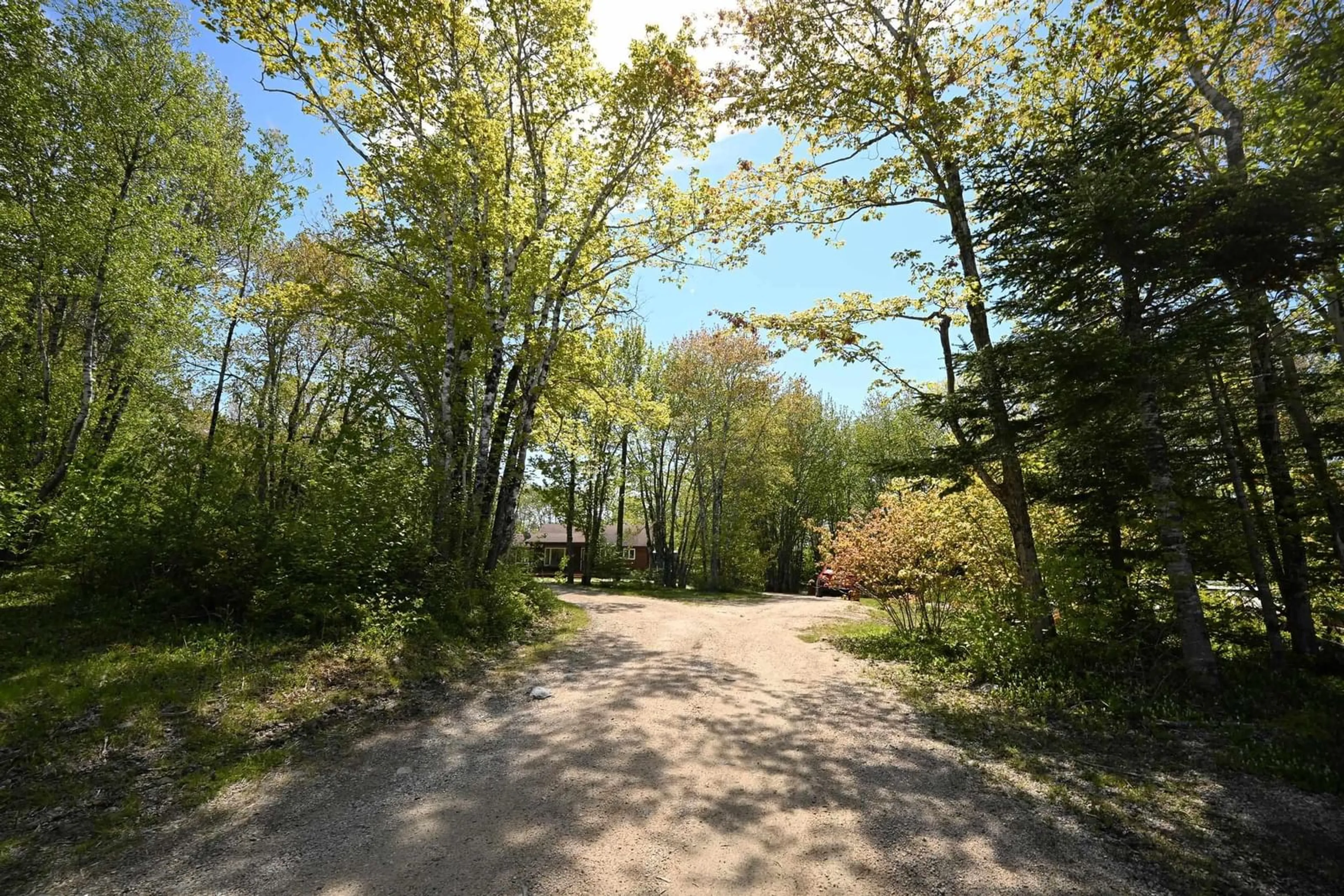 Patio, forest/trees view for 299 Armstrong Rd, Windsor Road Nova Scotia B0J 1J0