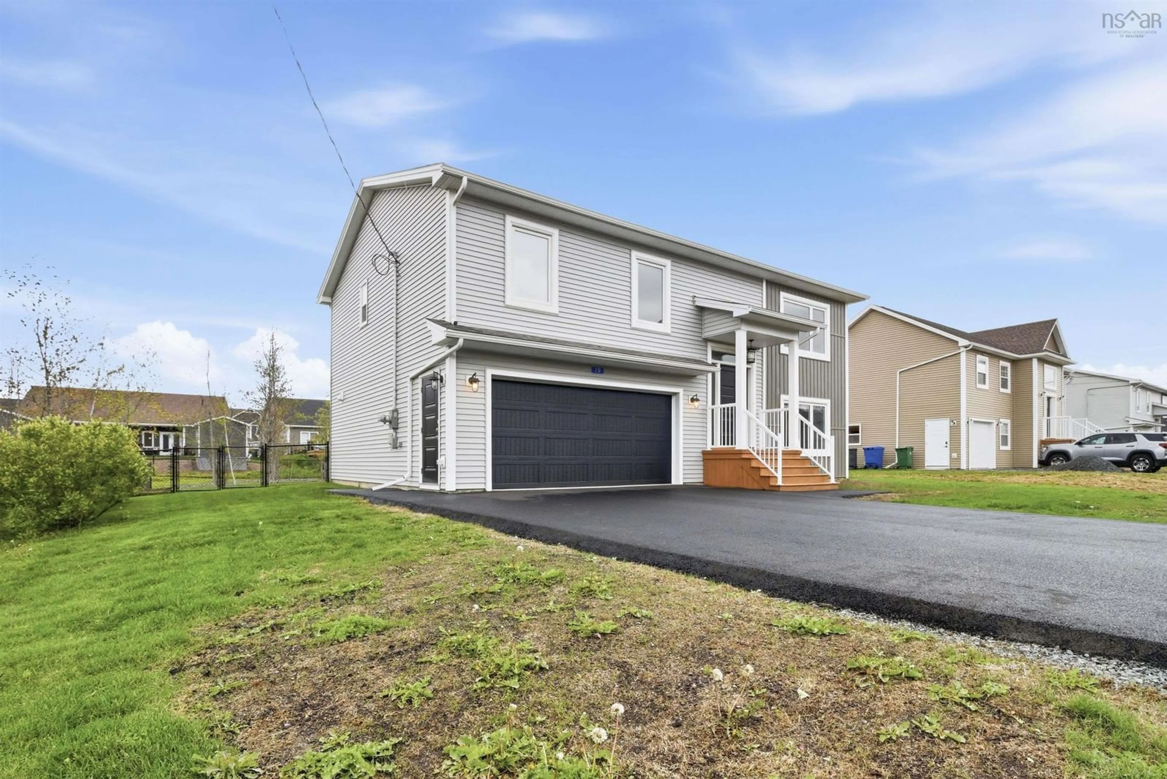 Home with vinyl exterior material, street for 19 Turner James Ave, Lantz Nova Scotia B2S 0C5