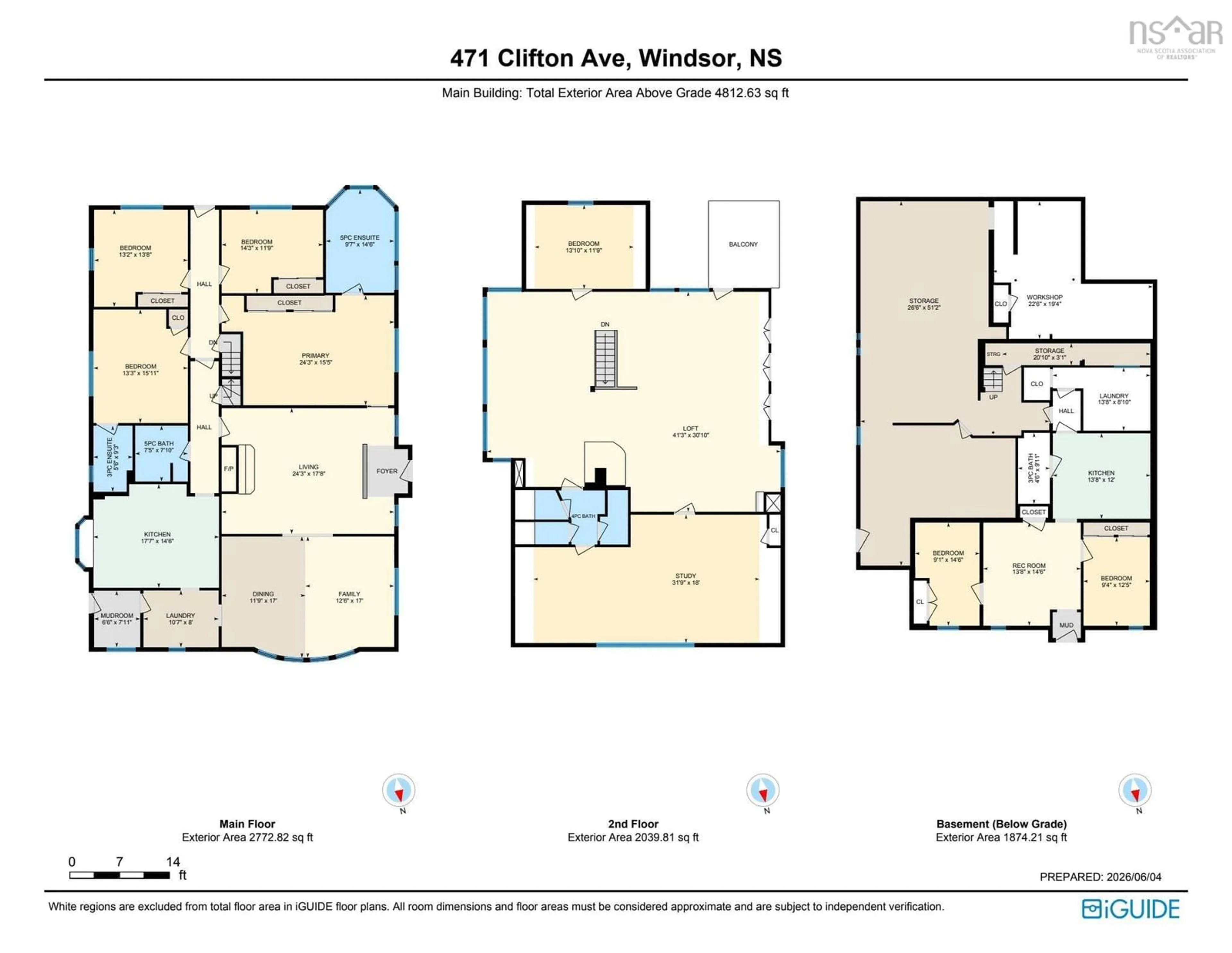 Floor plan for 471 Clifton Ave, Windsor Nova Scotia B0N 2T0