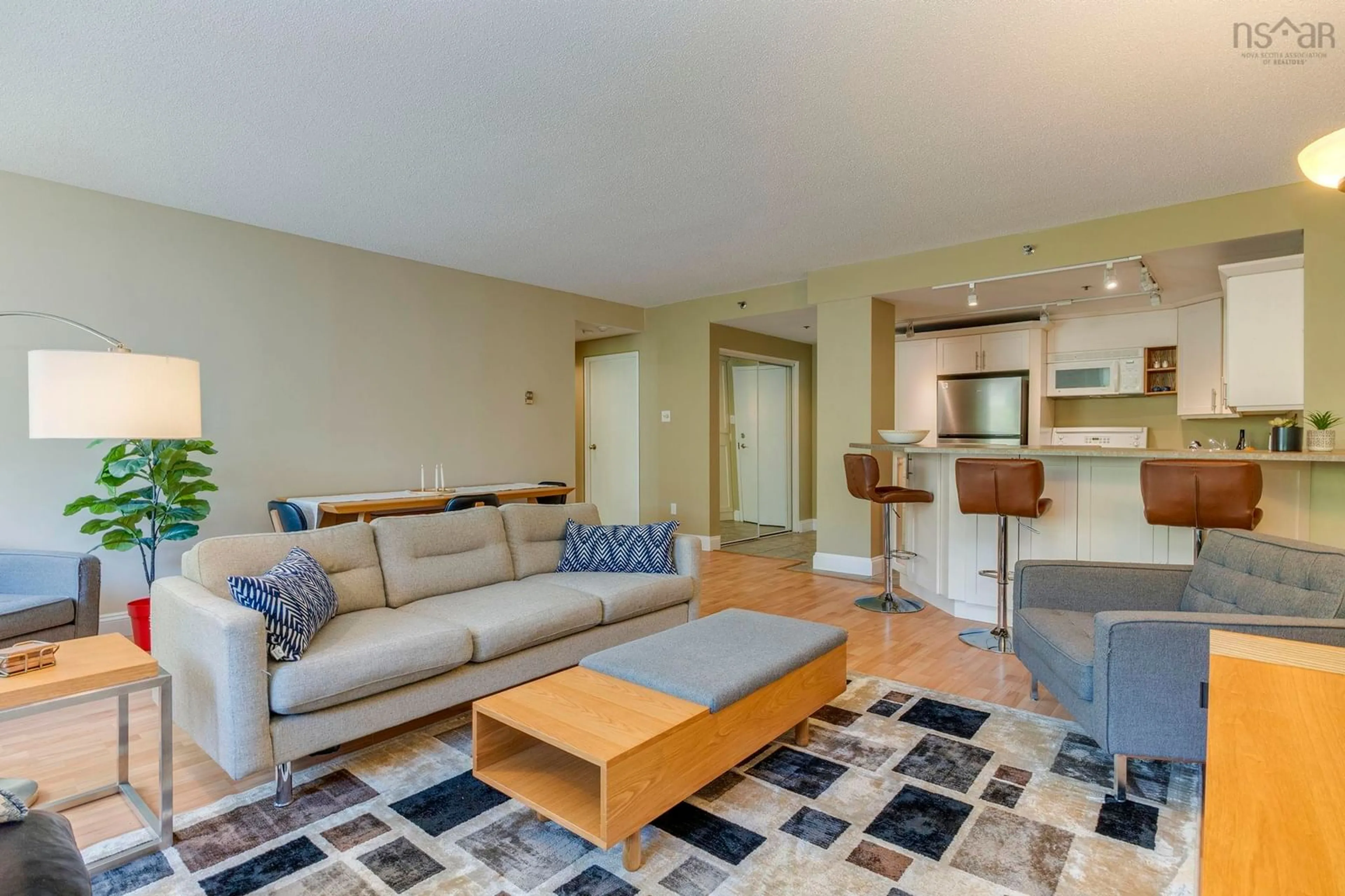 Living room with furniture, unknown for 1326 Lower Water St #405, Halifax Nova Scotia B3J 3R3