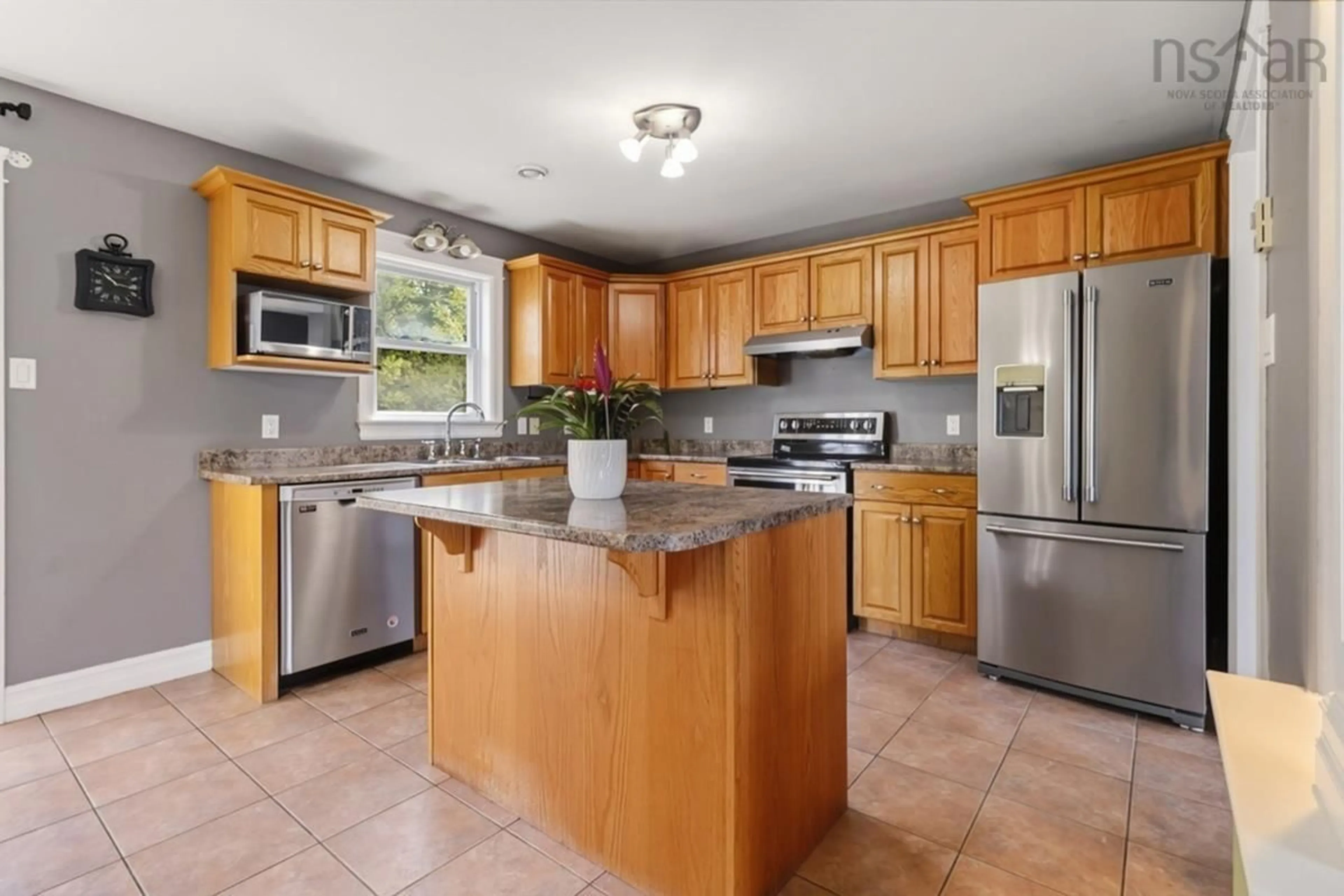 Open concept kitchen, ceramic/tile floor for 1211 Sackville Dr, Middle Sackville Nova Scotia B4E 3G1