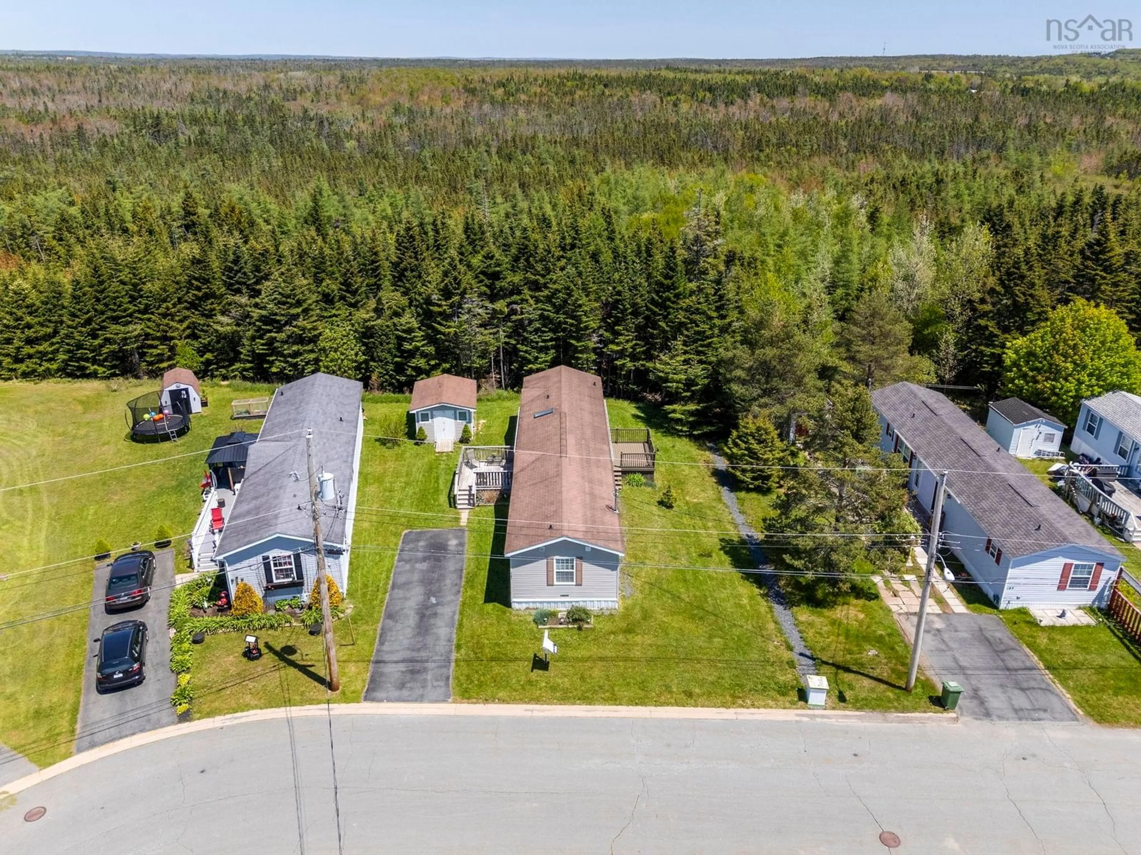 A pic from outside/outdoor area/front of a property/back of a property/a pic from drone, unknown for 141 Birchill Dr, Eastern Passage Nova Scotia B3G 1E1