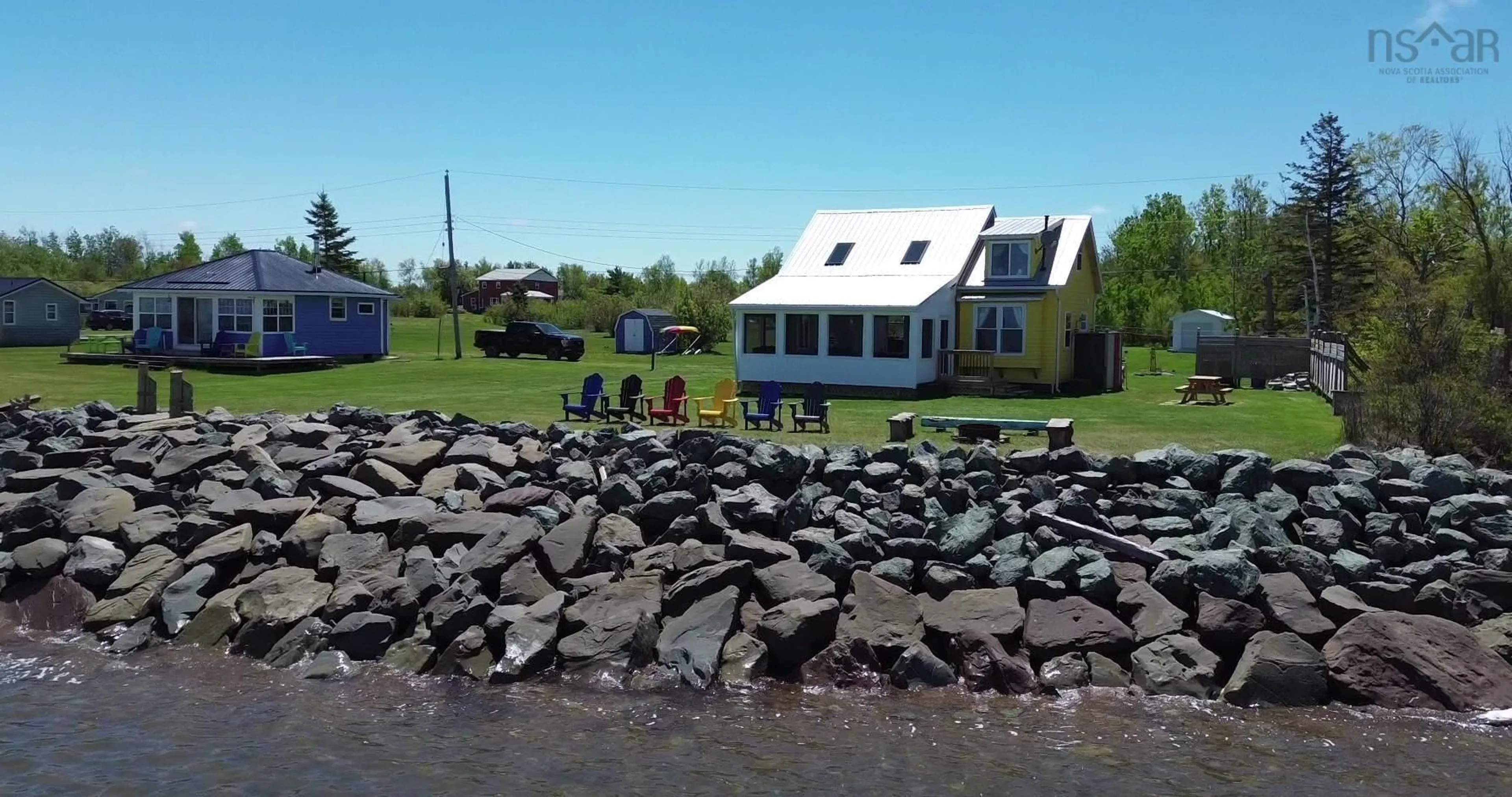A pic from outside/outdoor area/front of a property/back of a property/a pic from drone, unknown for 100 Sterling Lane, Brule Shore Nova Scotia B0K 1V0