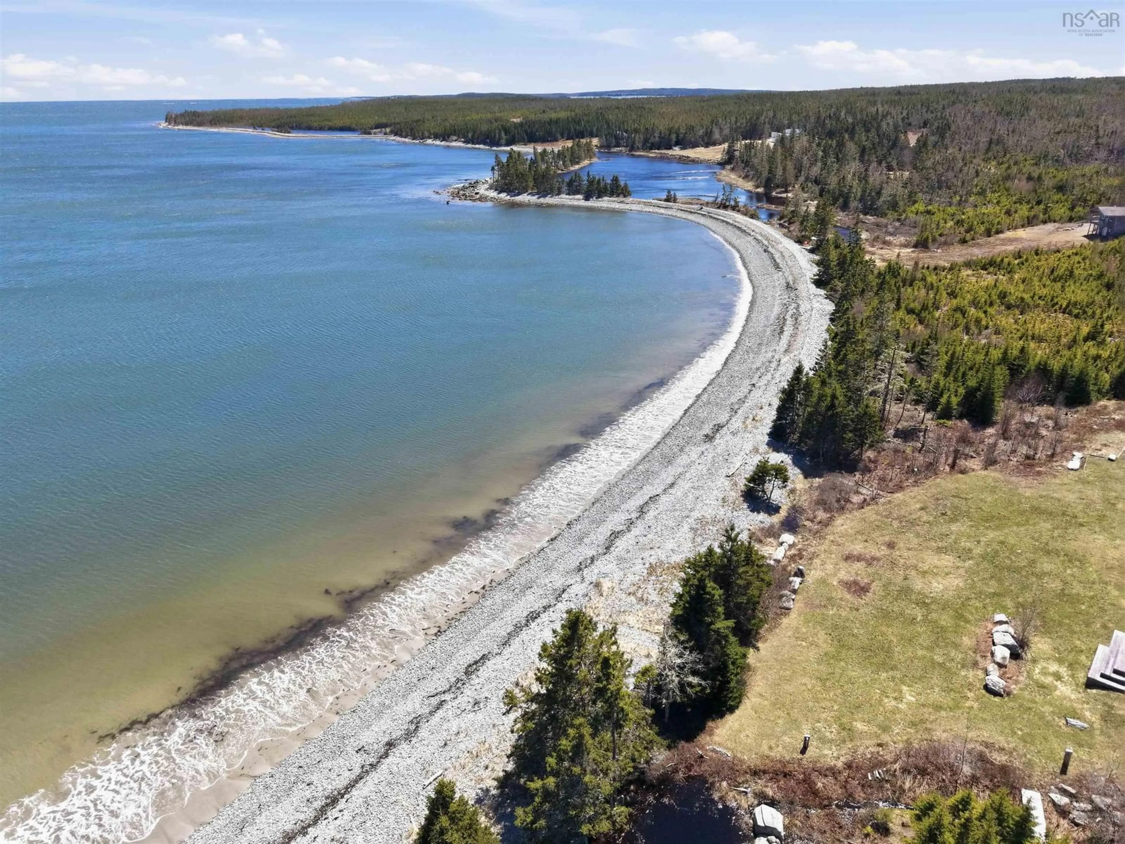 A pic from outside/outdoor area/front of a property/back of a property/a pic from drone, water/lake/river/ocean view for 400 Mailman Branch Rd, Liscomb Nova Scotia B0J 2A0