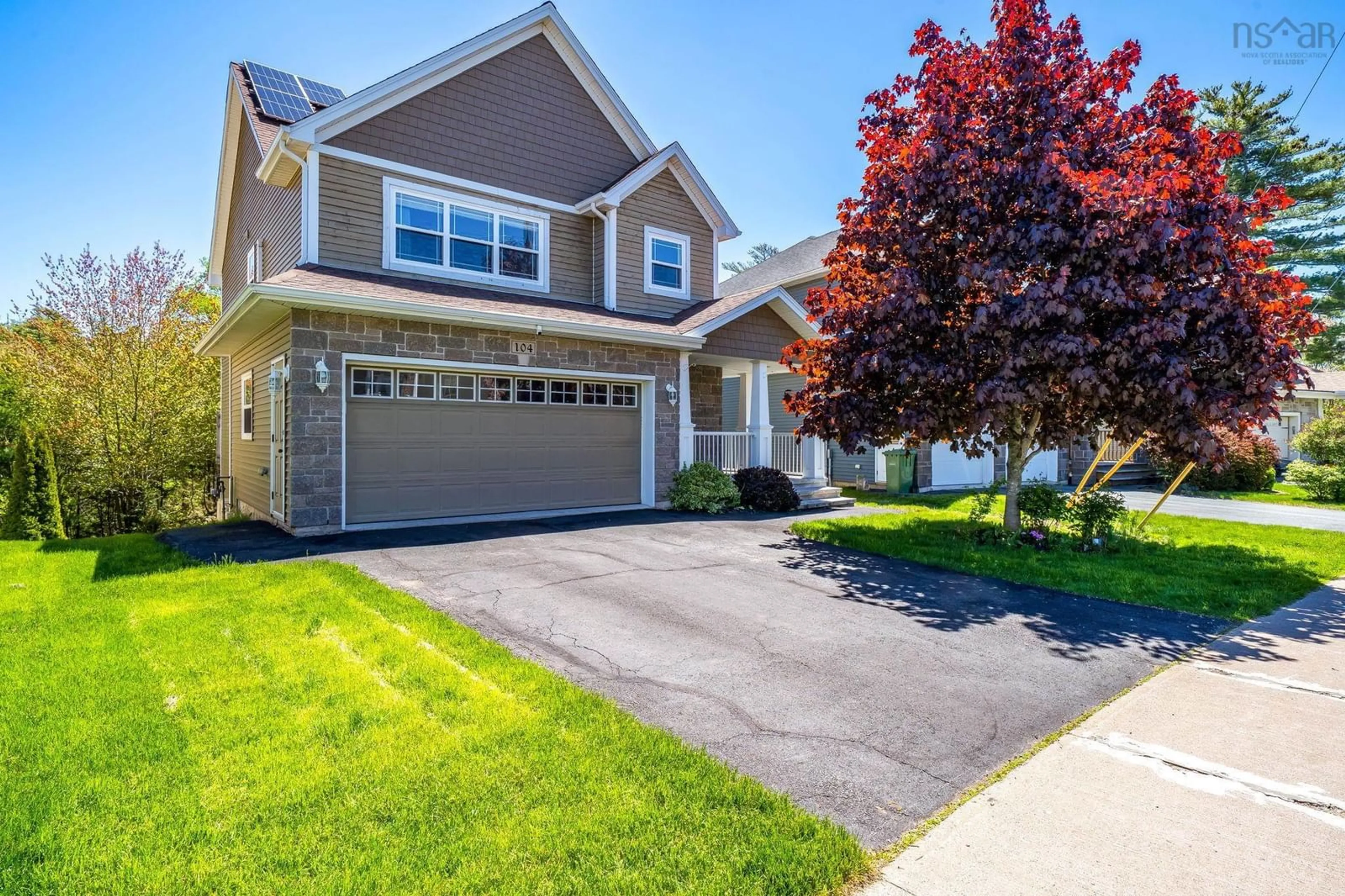 Home with vinyl exterior material, street for 104 Hollyhock Way, Bedford Nova Scotia B4B 0H6
