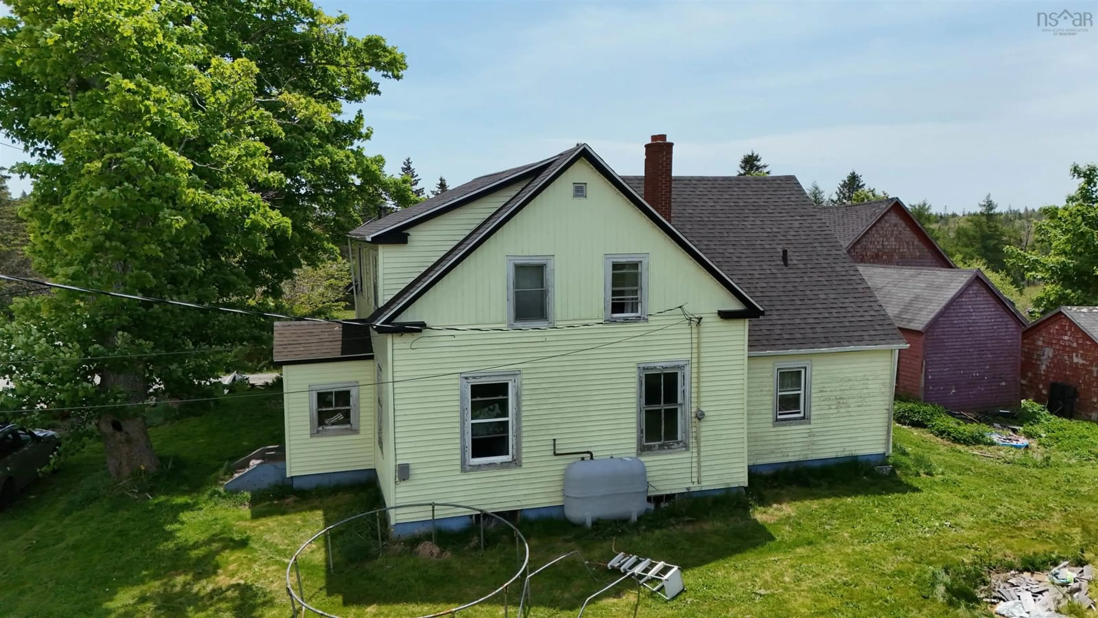 A pic from outside/outdoor area/front of a property/back of a property/a pic from drone, building for 1641 1 Hwy, Wellington Nova Scotia B5A 5A6