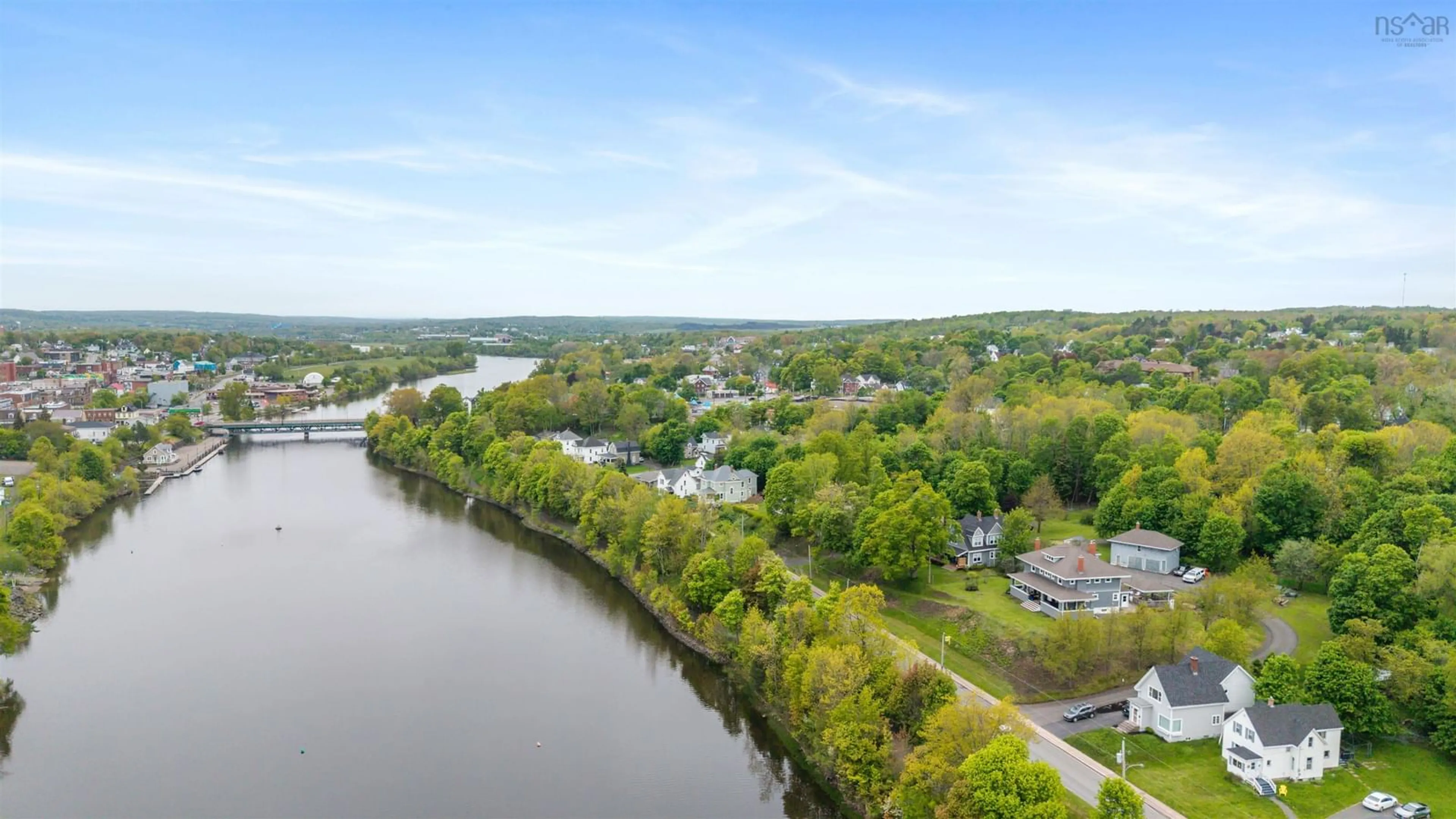 A pic from outside/outdoor area/front of a property/back of a property/a pic from drone, water/lake/river/ocean view for 192 Terrace St, New Glasgow Nova Scotia B2H 1R4