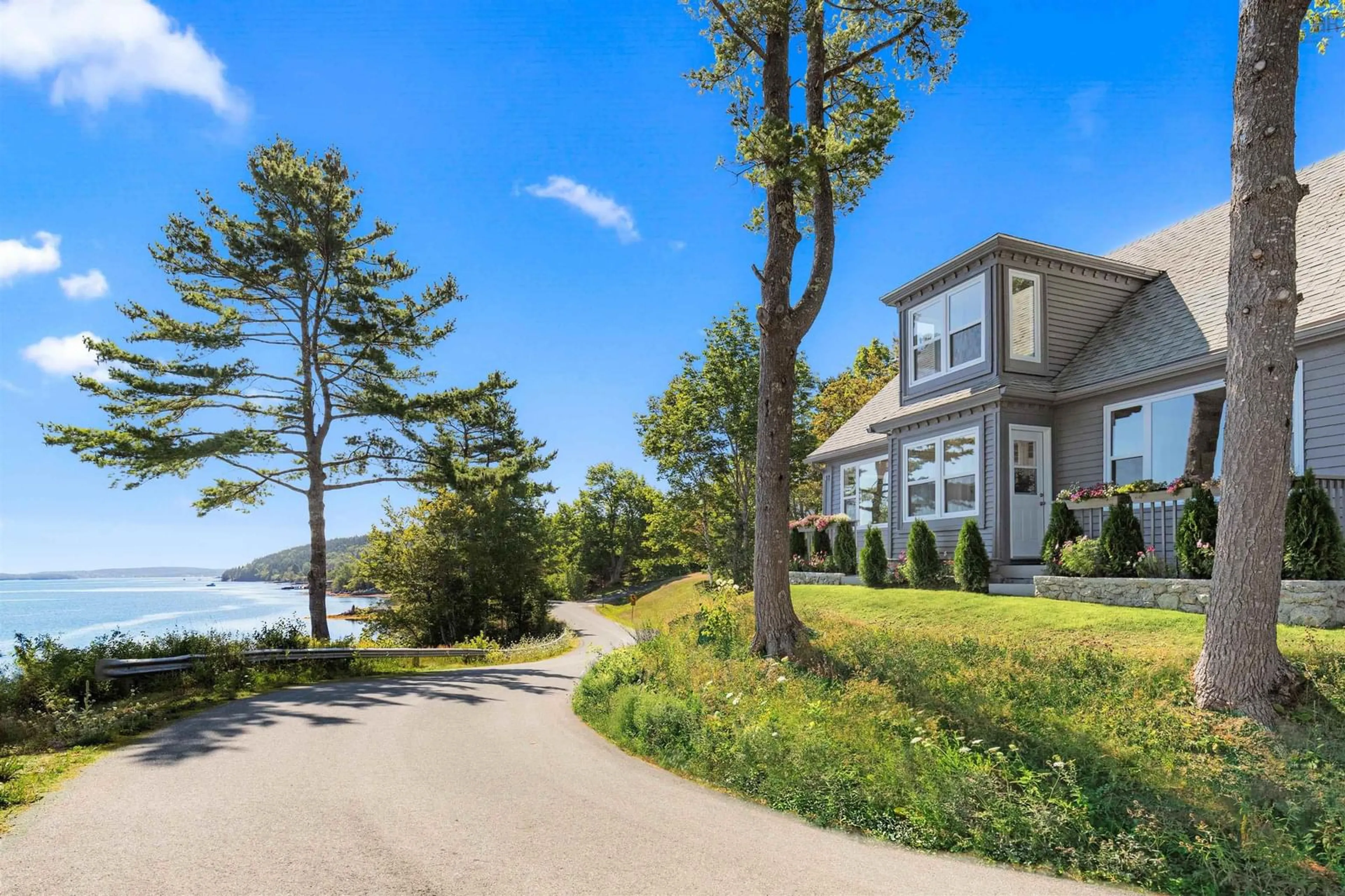 Patio, water/lake/river/ocean view for 48 Pentz Rd, Pentz Nova Scotia B0R 1G0
