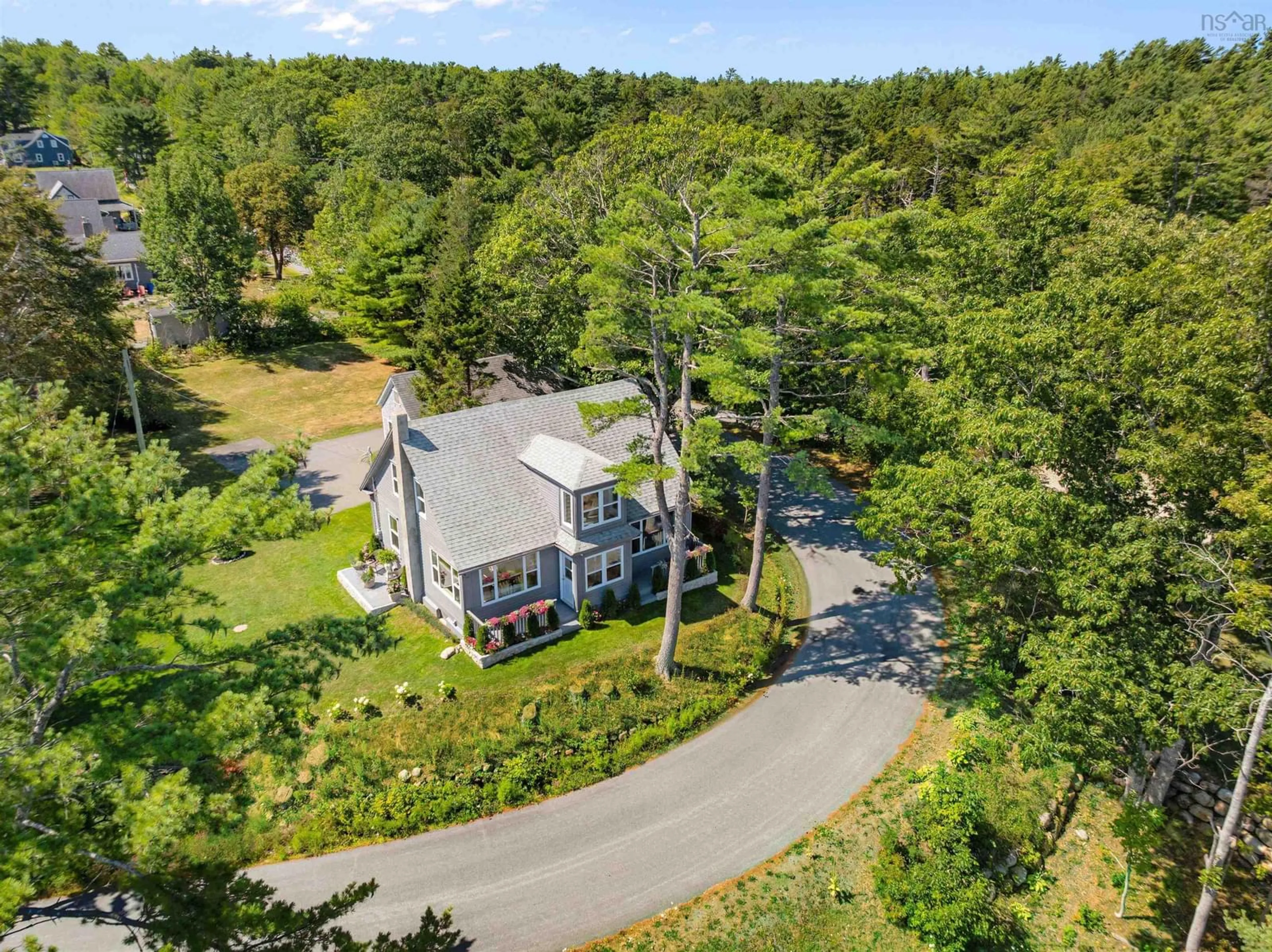 A pic from outside/outdoor area/front of a property/back of a property/a pic from drone, street for 48 Pentz Rd, Pentz Nova Scotia B0R 1G0