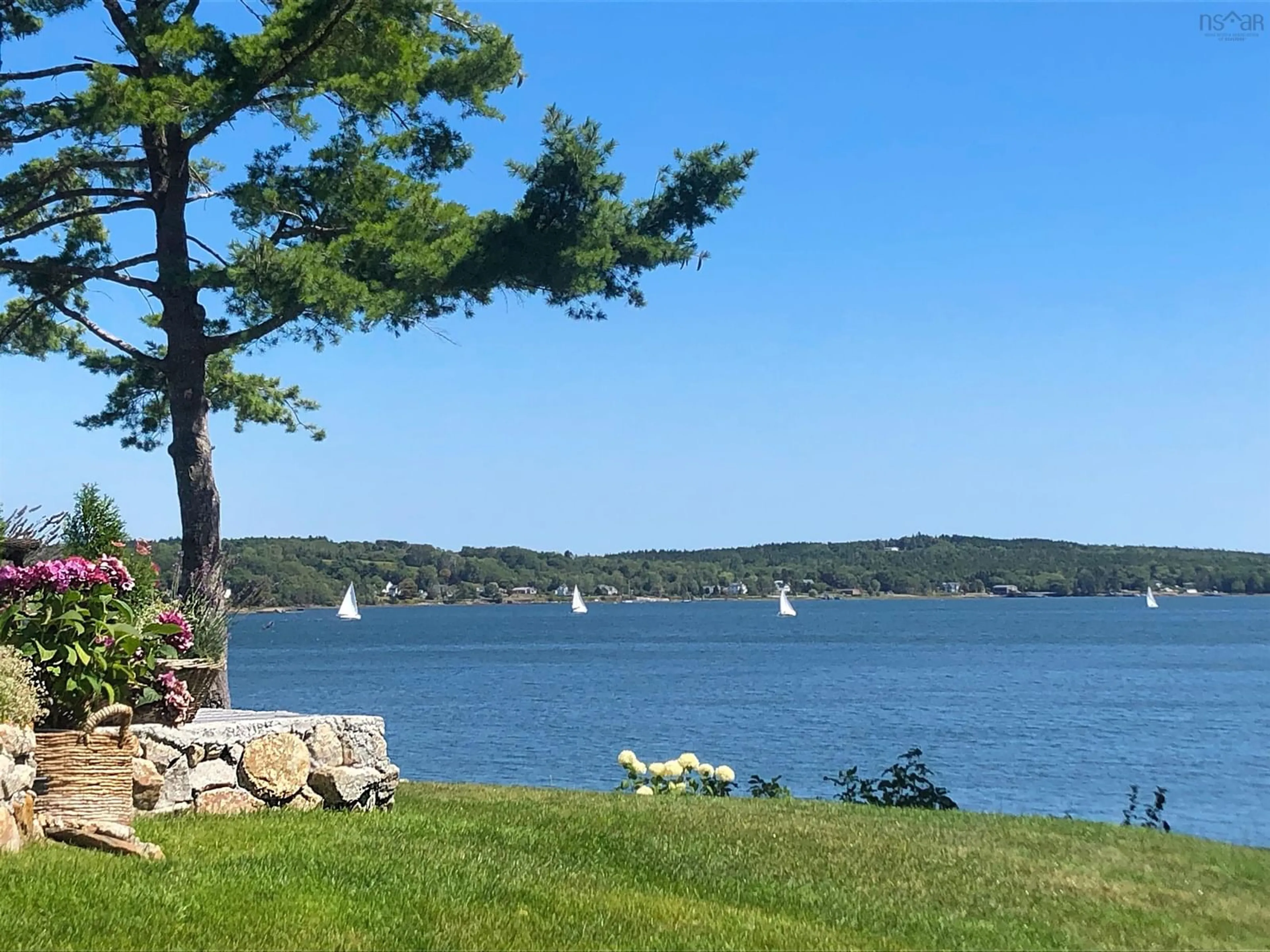 Patio, water/lake/river/ocean view for 48 Pentz Rd, Pentz Nova Scotia B0R 1G0