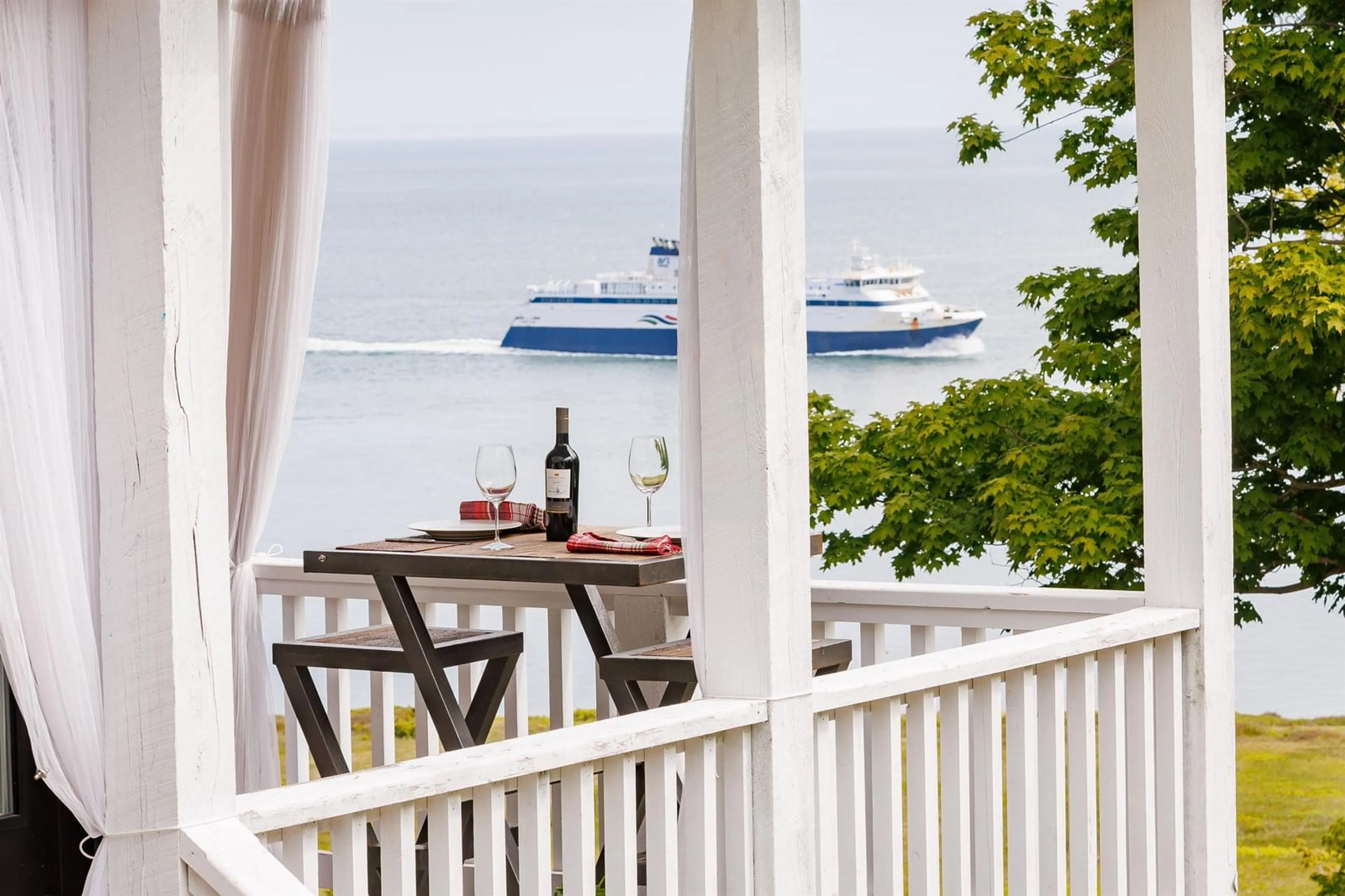 Patio, water/lake/river/ocean view for 1334 Lighthouse Road, Bay View Nova Scotia B0V 1A0