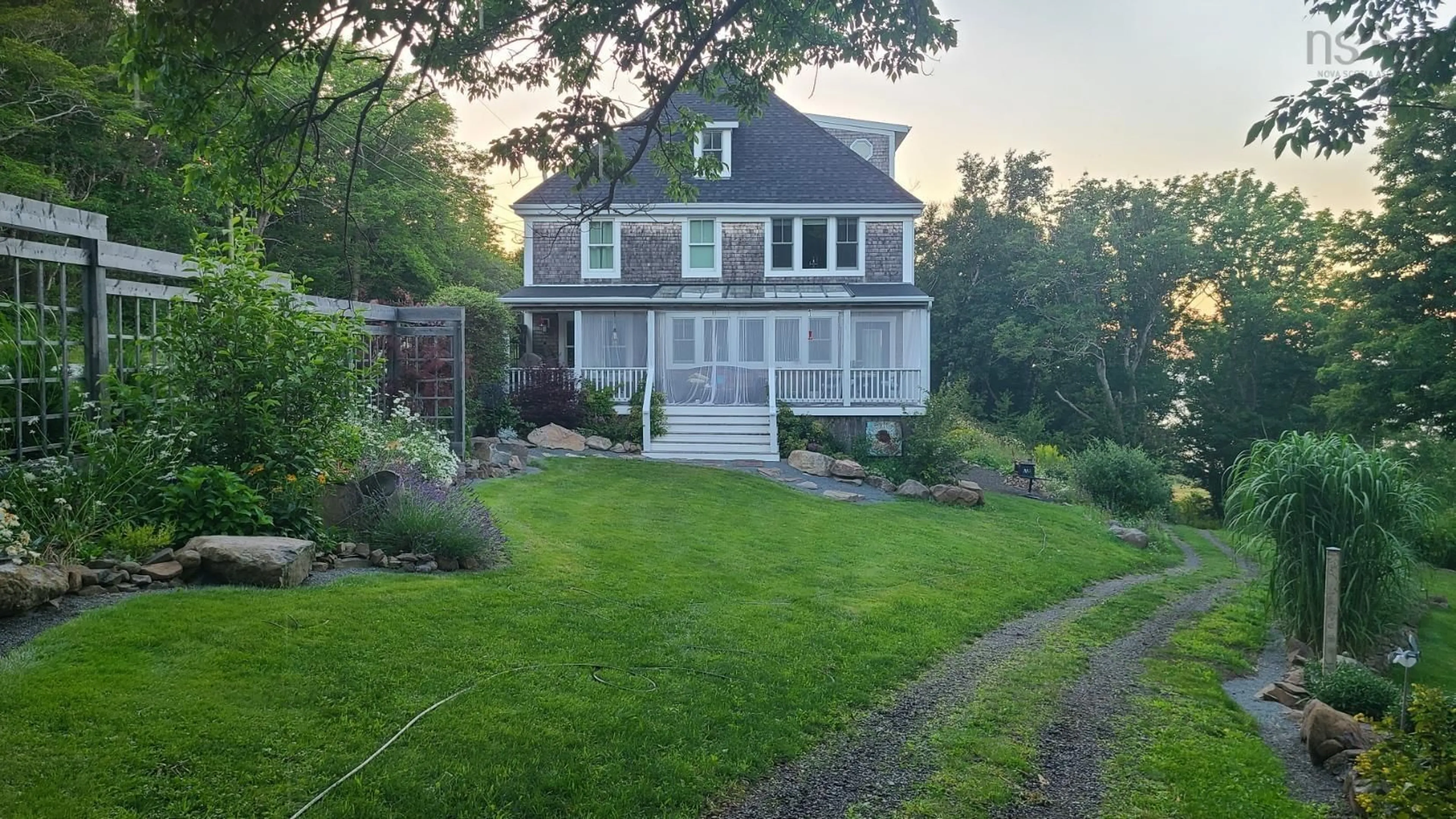 A pic from outside/outdoor area/front of a property/back of a property/a pic from drone, unknown for 1334 Lighthouse Road, Bay View Nova Scotia B0V 1A0