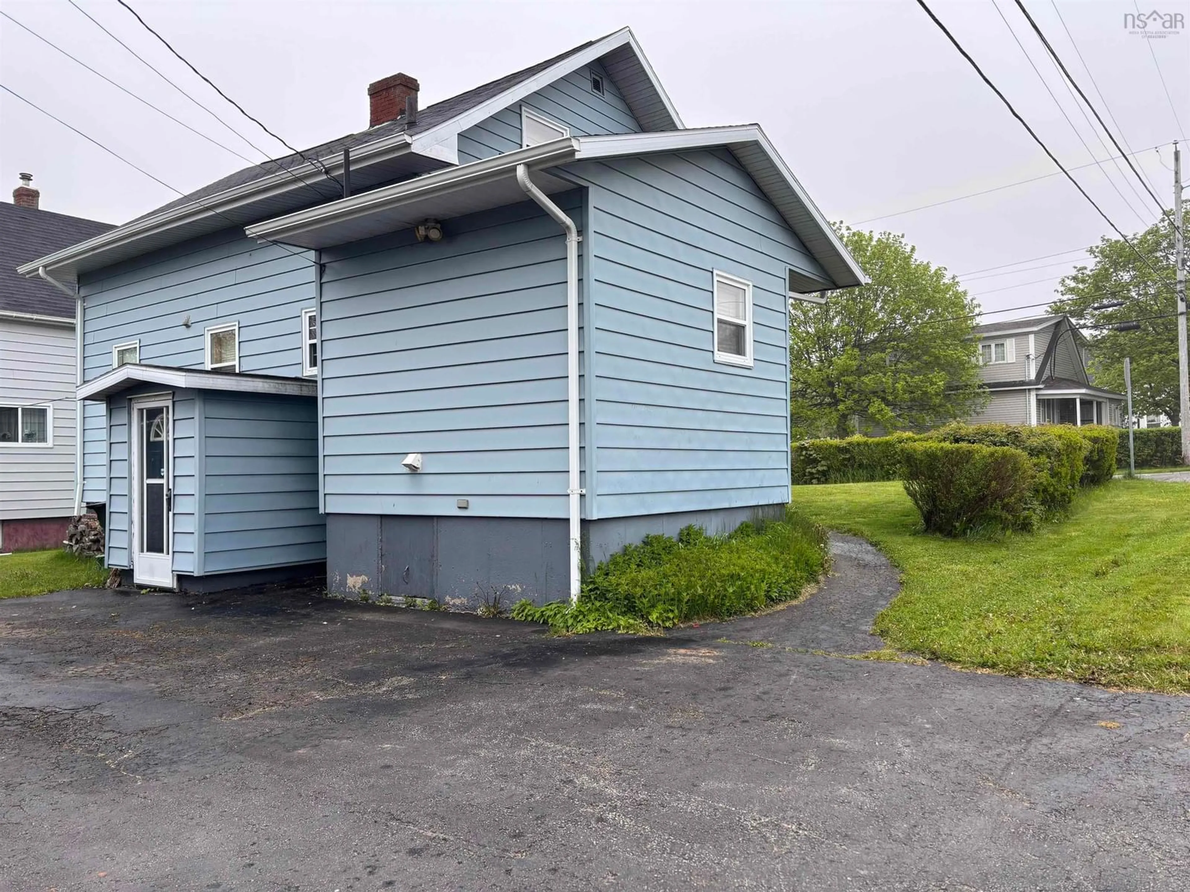 A pic from outside/outdoor area/front of a property/back of a property/a pic from drone, street for 111 Atlantic Street, Sydney Mines Nova Scotia B1V 1Y7