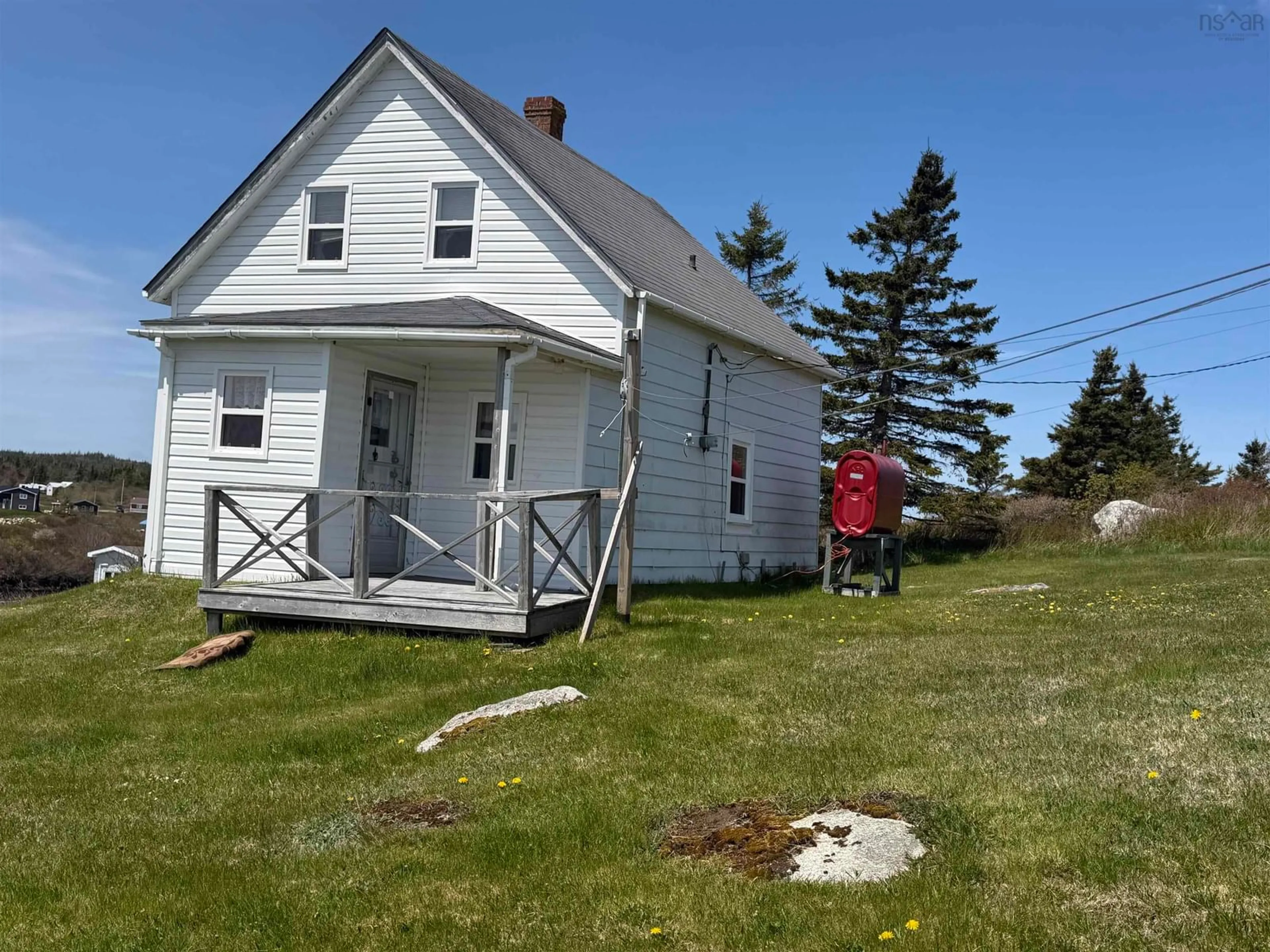 A pic from outside/outdoor area/front of a property/back of a property/a pic from drone, street for 88 Pellerin Rd, Larry's River Nova Scotia B0H 1T0