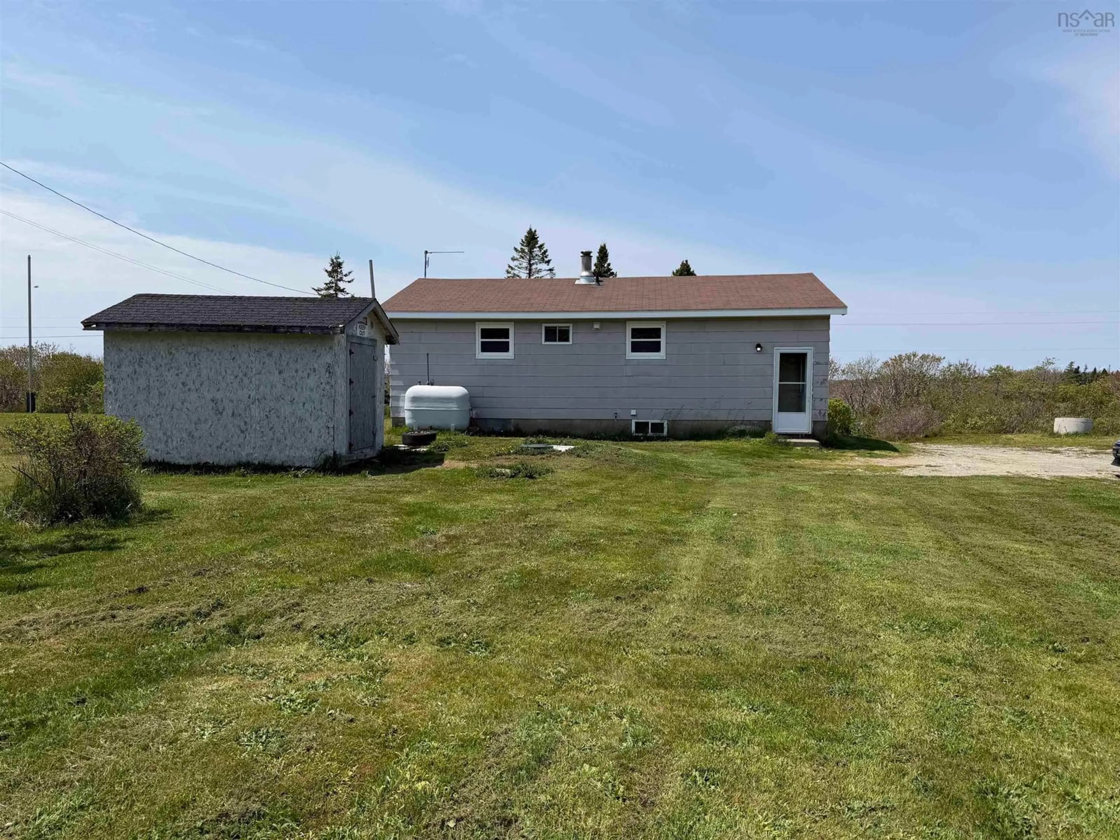 A pic from outside/outdoor area/front of a property/back of a property/a pic from drone, unknown for 212 Popes Rd, Upper Woods Harbour Nova Scotia B0W 2E0