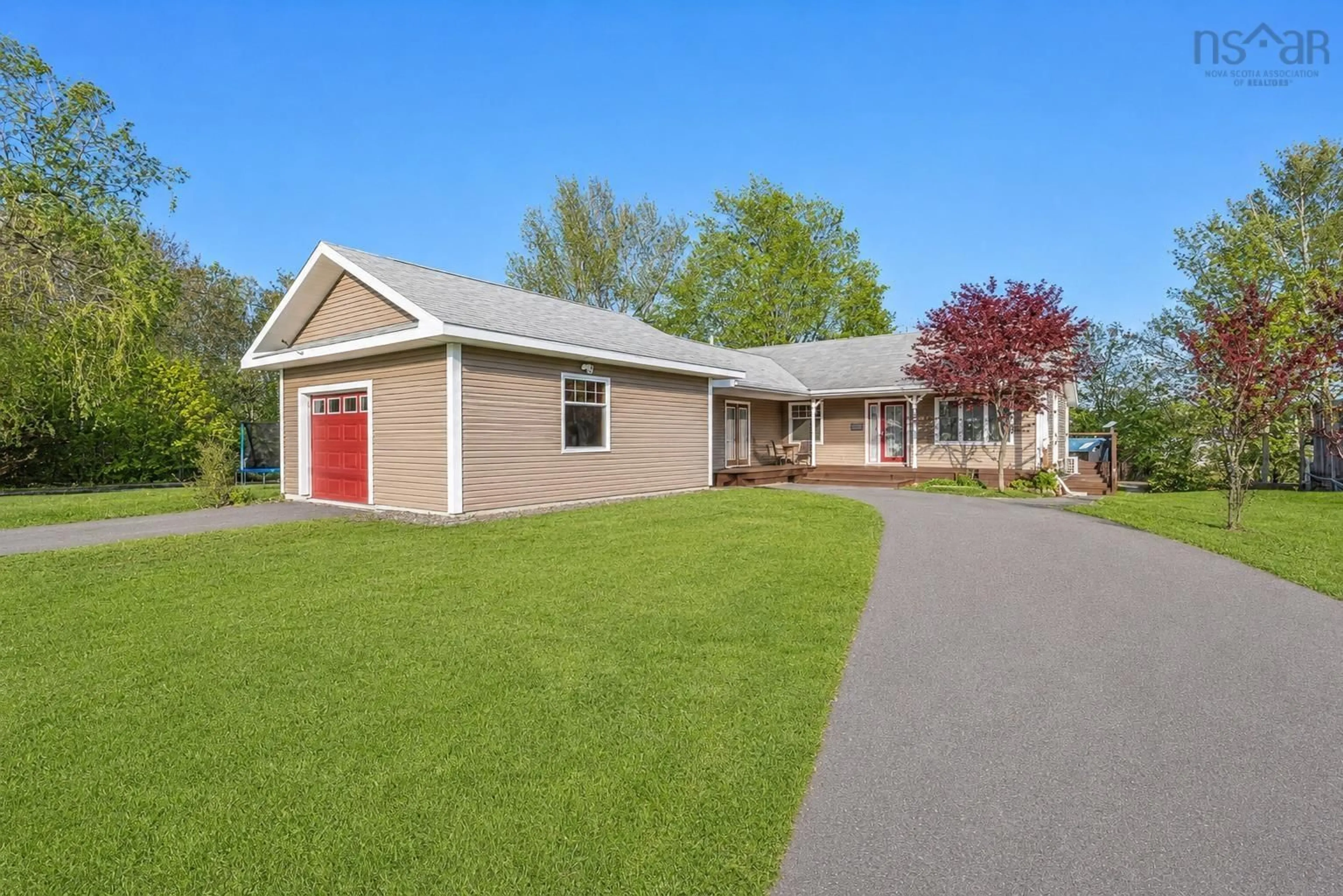 Home with vinyl exterior material, street for 99 Hillcrest Dr, Coxheath Nova Scotia B1R 1V1