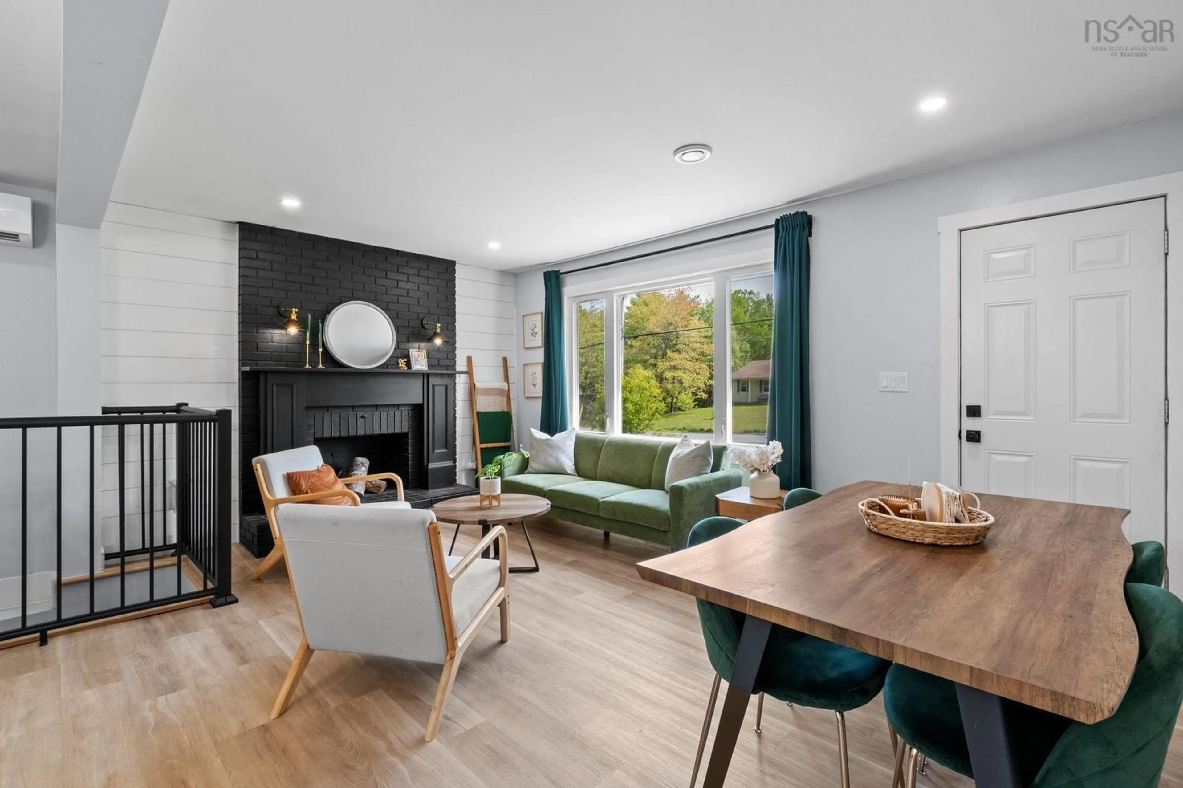Living room with furniture, wood/laminate floor for 49 Rockwell Dr, Mount Uniacke Nova Scotia B0N 1Z0