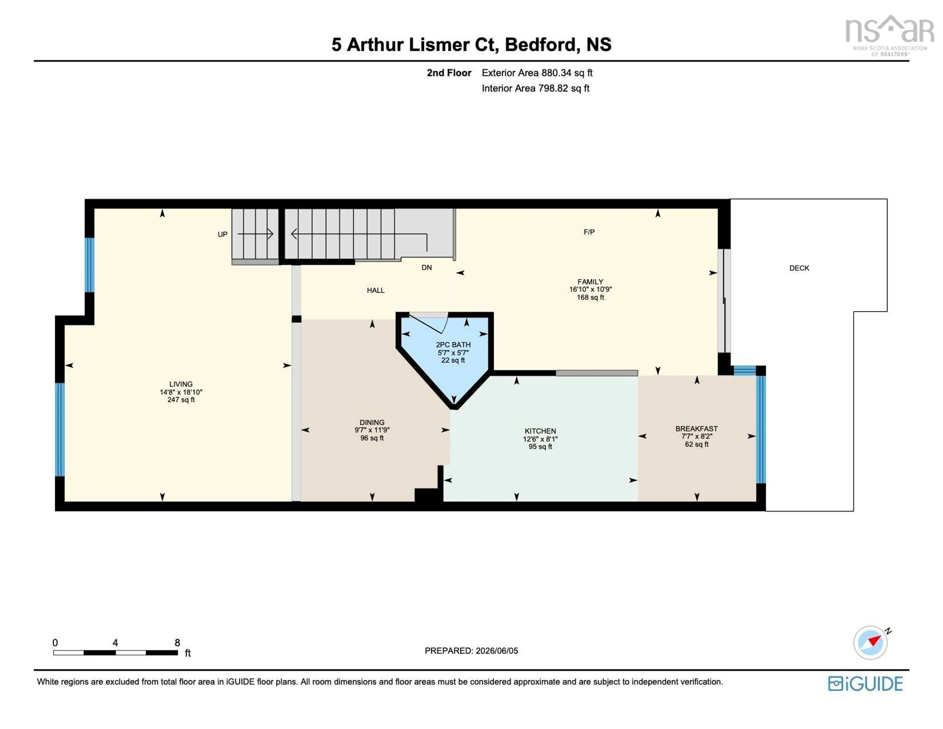 Floor plan for 5 Arthur Lismer Crt, Bedford Nova Scotia B4A 4B4