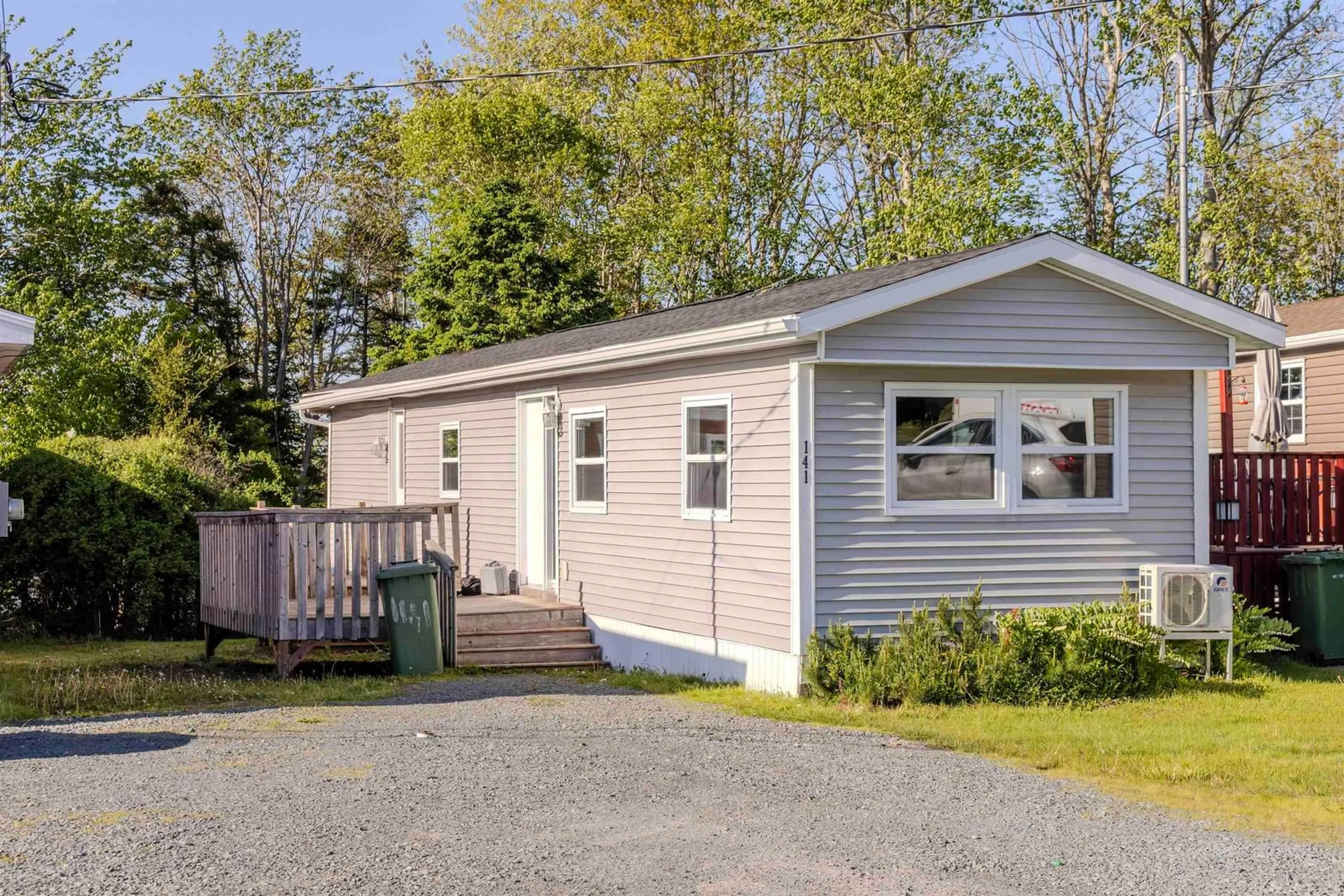 Home with vinyl exterior material, street for 141 Hilltop Dr, Sackville Nova Scotia B4C 2P6