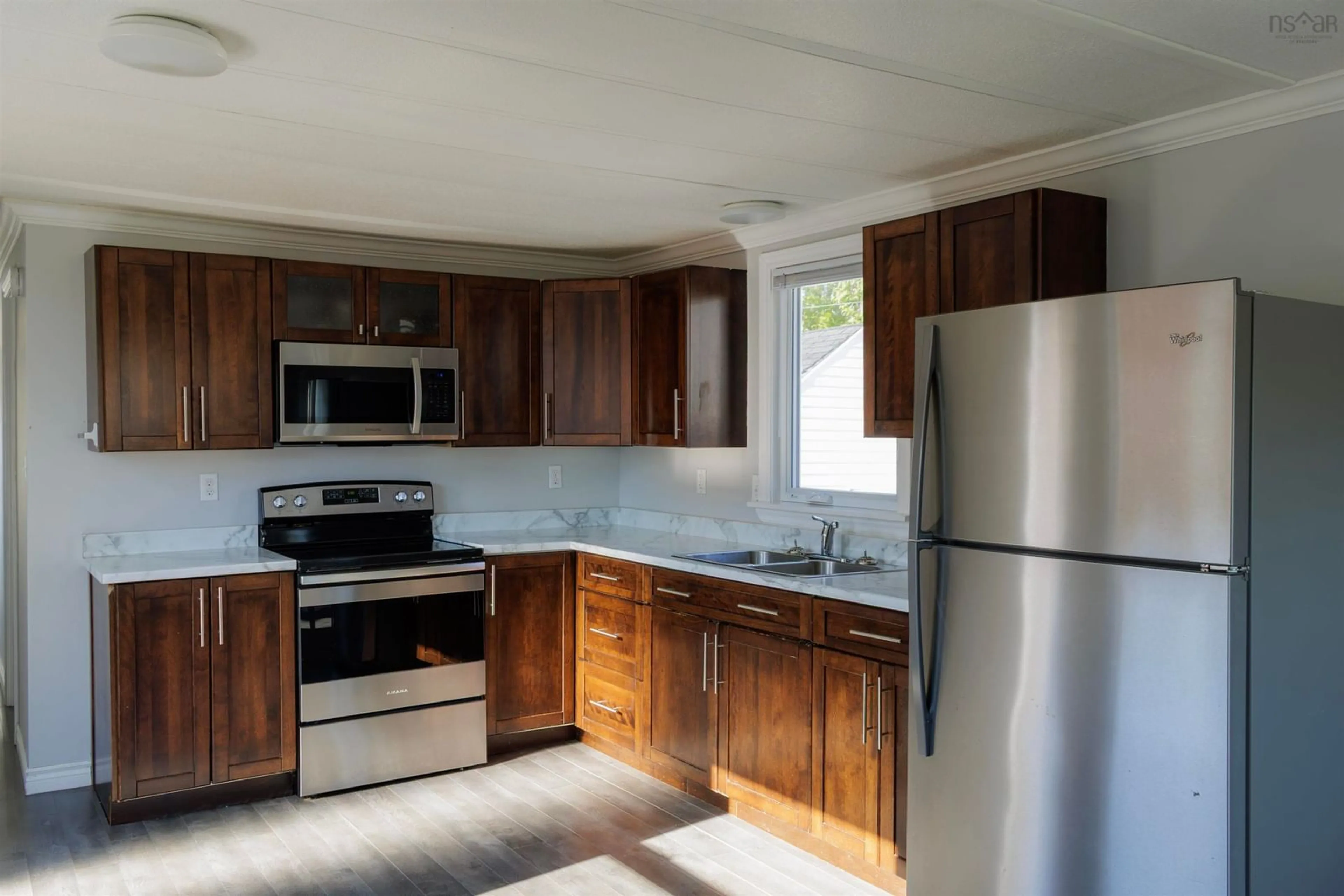Standard kitchen, wood/laminate floor for 141 Hilltop Dr, Sackville Nova Scotia B4C 2P6