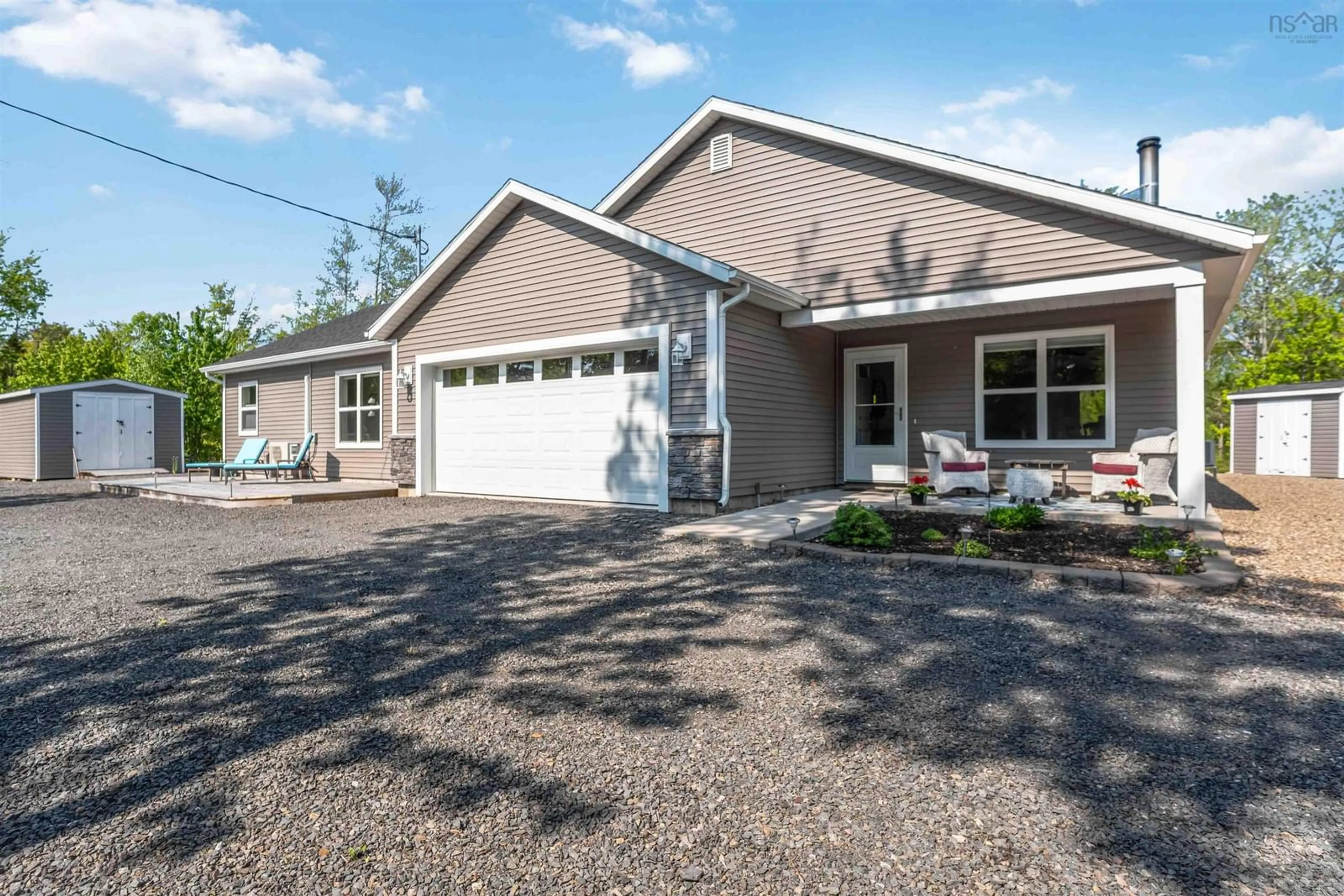 Home with vinyl exterior material, street for 3344 Highway 12, Welton Landing Nova Scotia B4N 3V8