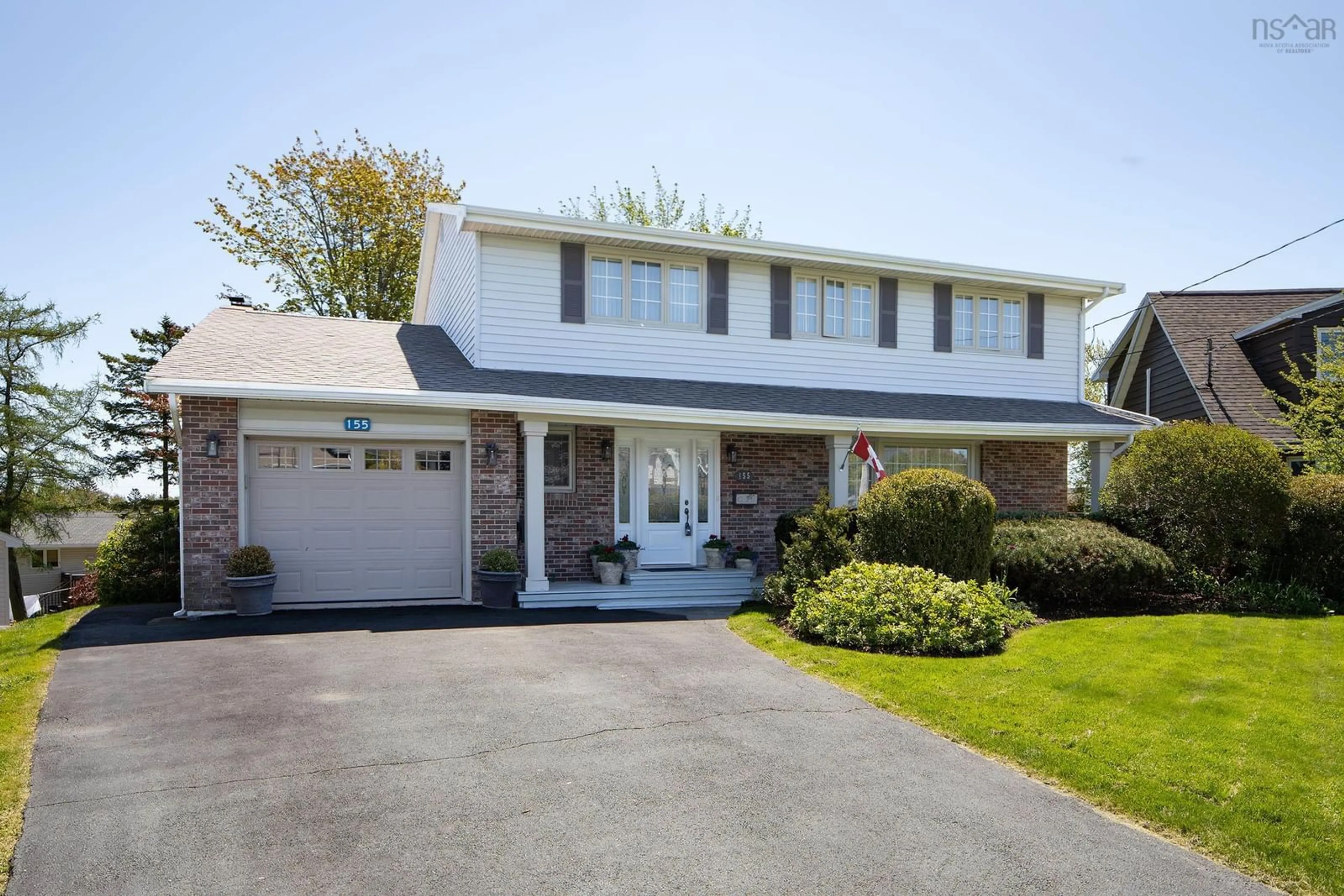 Home with vinyl exterior material, street for 155 Flagstone Dr, Colby Village Nova Scotia B2V 1Z7