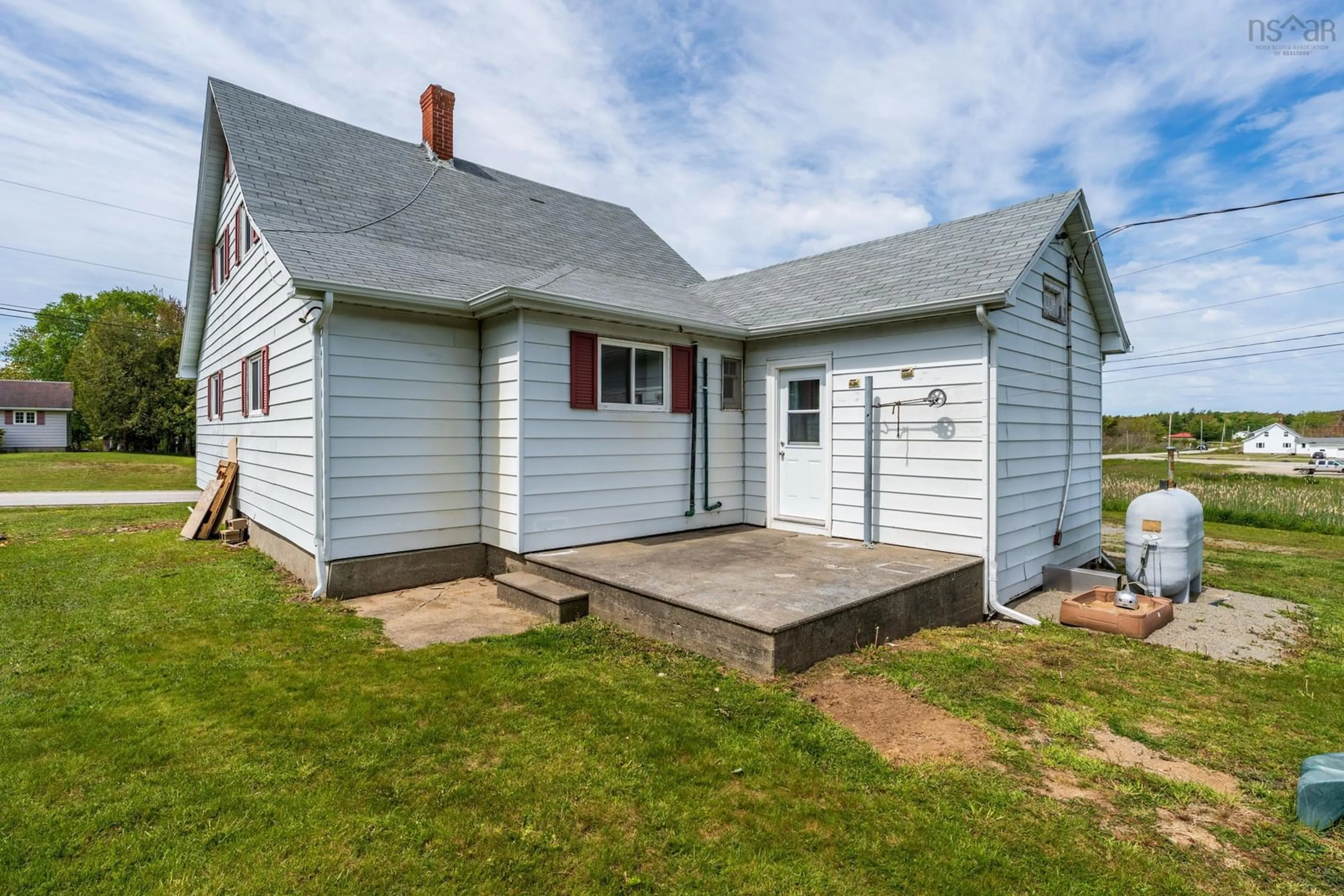 Home with vinyl exterior material, street for 1815 Patrice Road, Concession Nova Scotia B0W 1M0