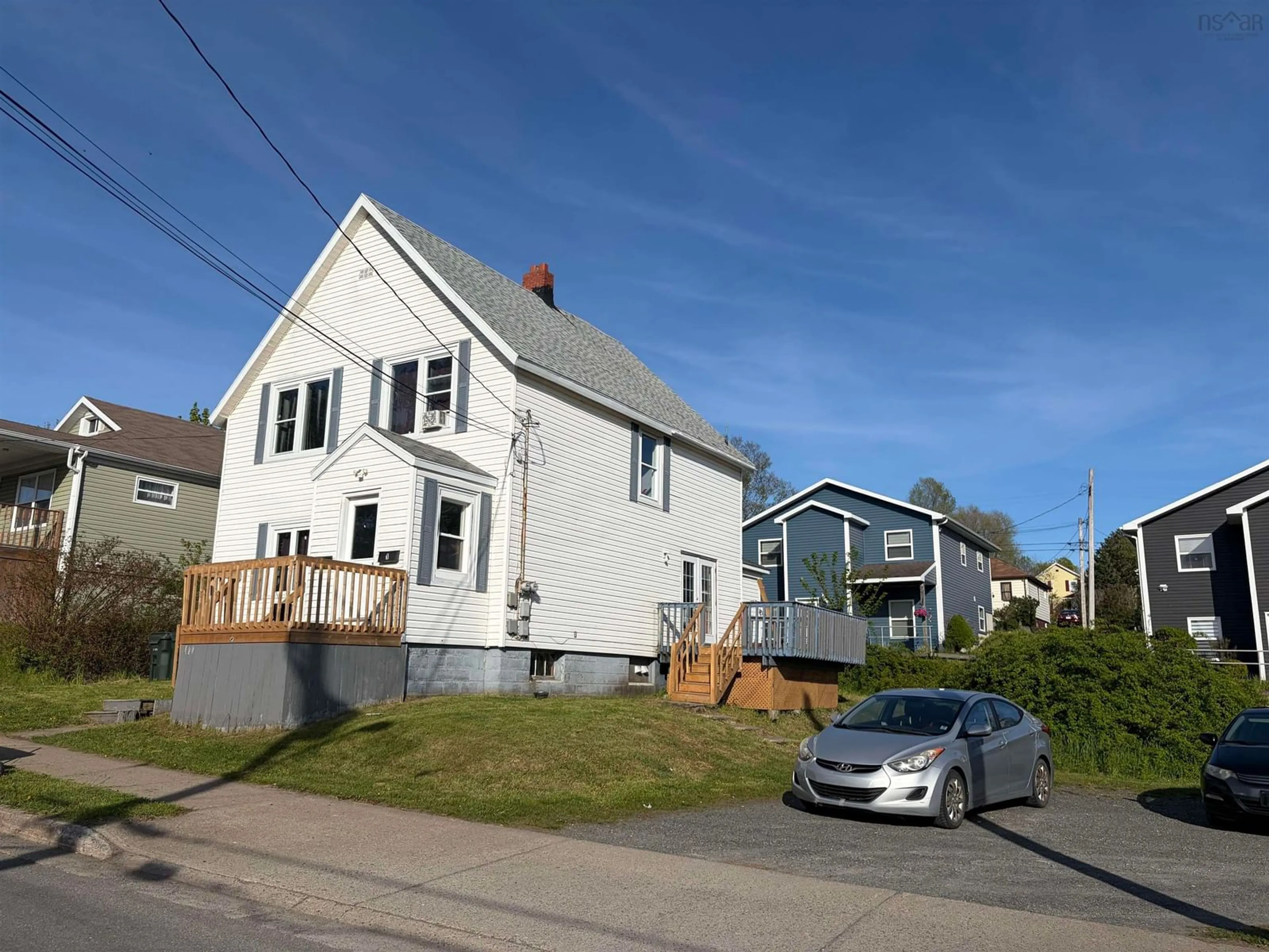 A pic from outside/outdoor area/front of a property/back of a property/a pic from drone, street for 360 St. Peters Rd, Sydney Nova Scotia B1P 4R3