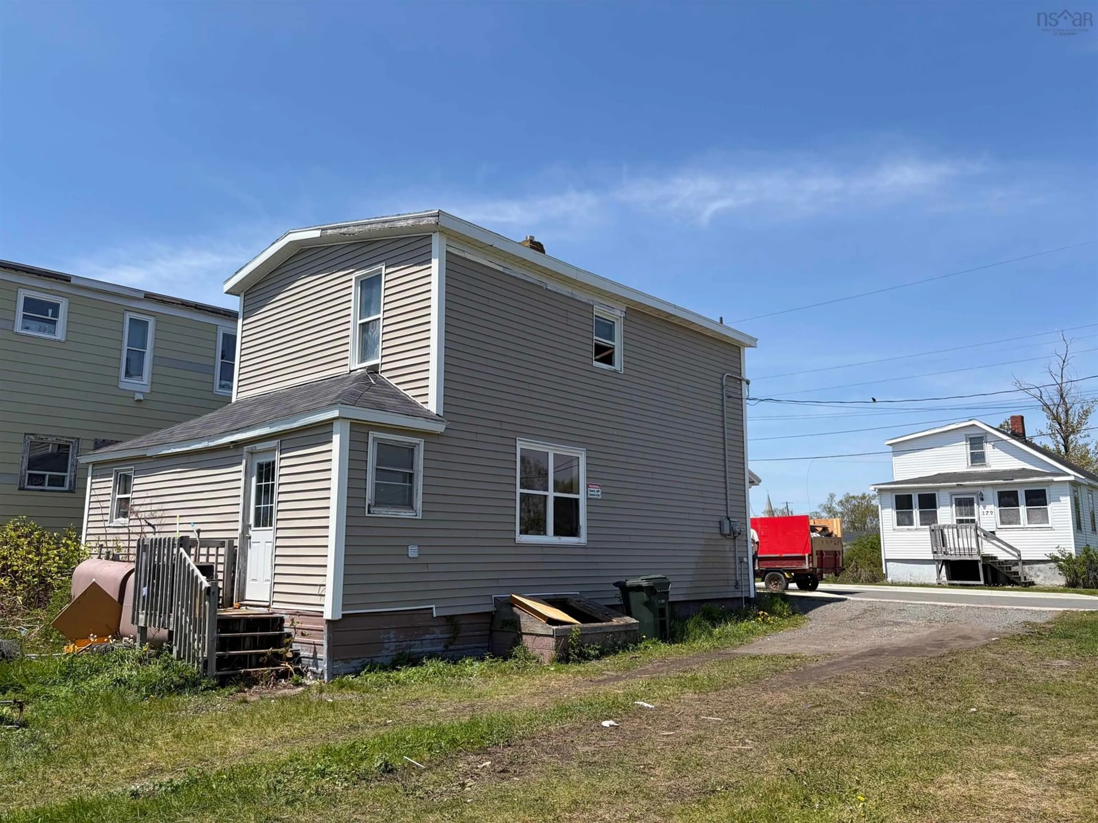 A pic from outside/outdoor area/front of a property/back of a property/a pic from drone, building for 180 Bay St, Sydney Nova Scotia B1N 2J8