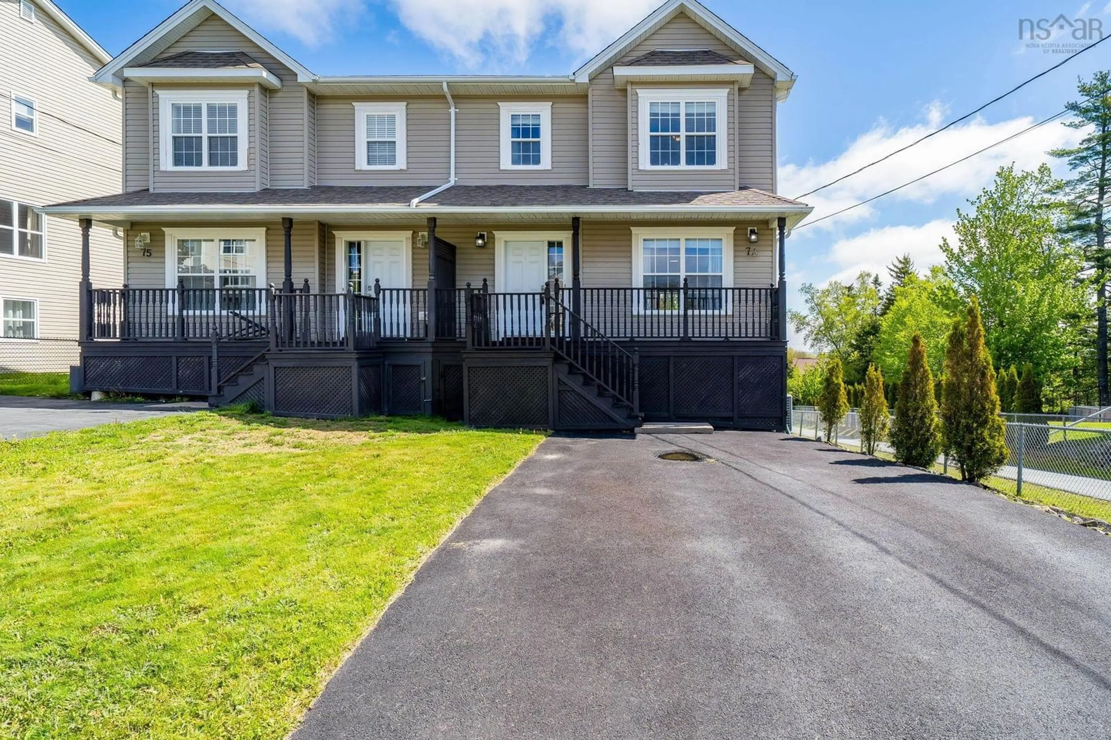 Home with vinyl exterior material, street for 73 Darlington Dr, Middle Sackville Nova Scotia B4E 0H4