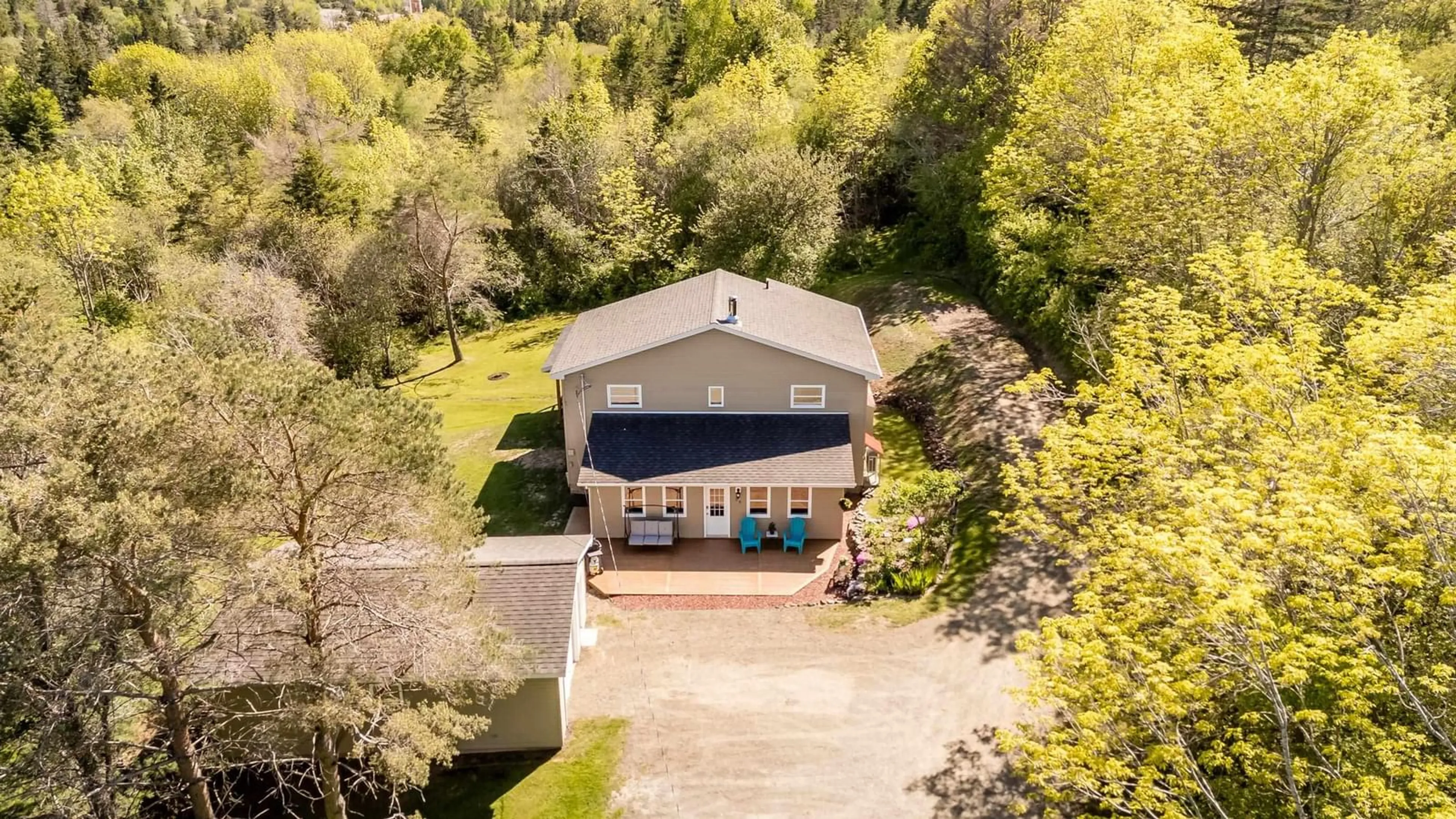 A pic from outside/outdoor area/front of a property/back of a property/a pic from drone, unknown for 29 Culloden Rd, Mount Pleasant Nova Scotia B0V 1A0