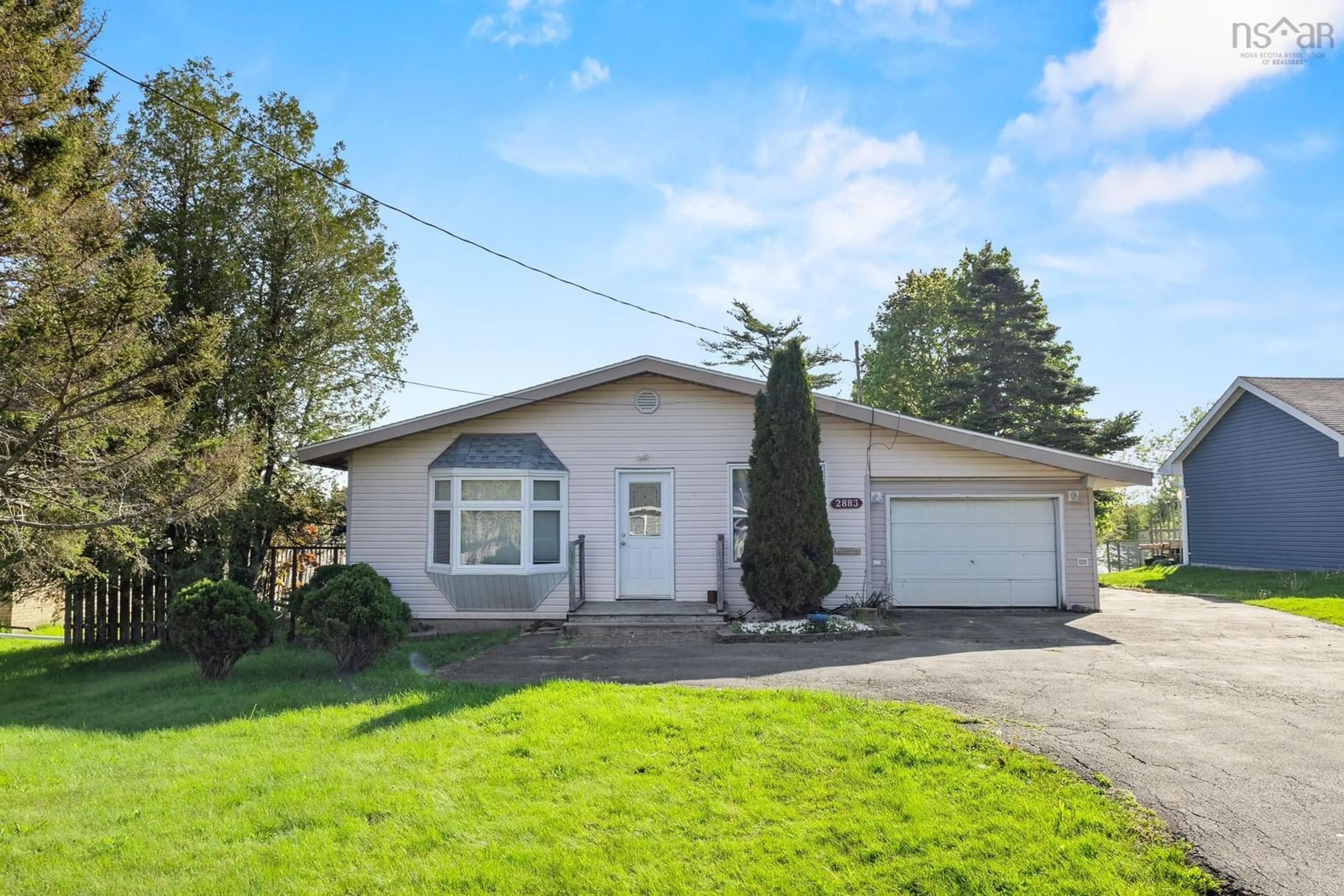 Home with vinyl exterior material, street for 2883 Sackville Dr, Upper Sackville Nova Scotia B4E 3C4