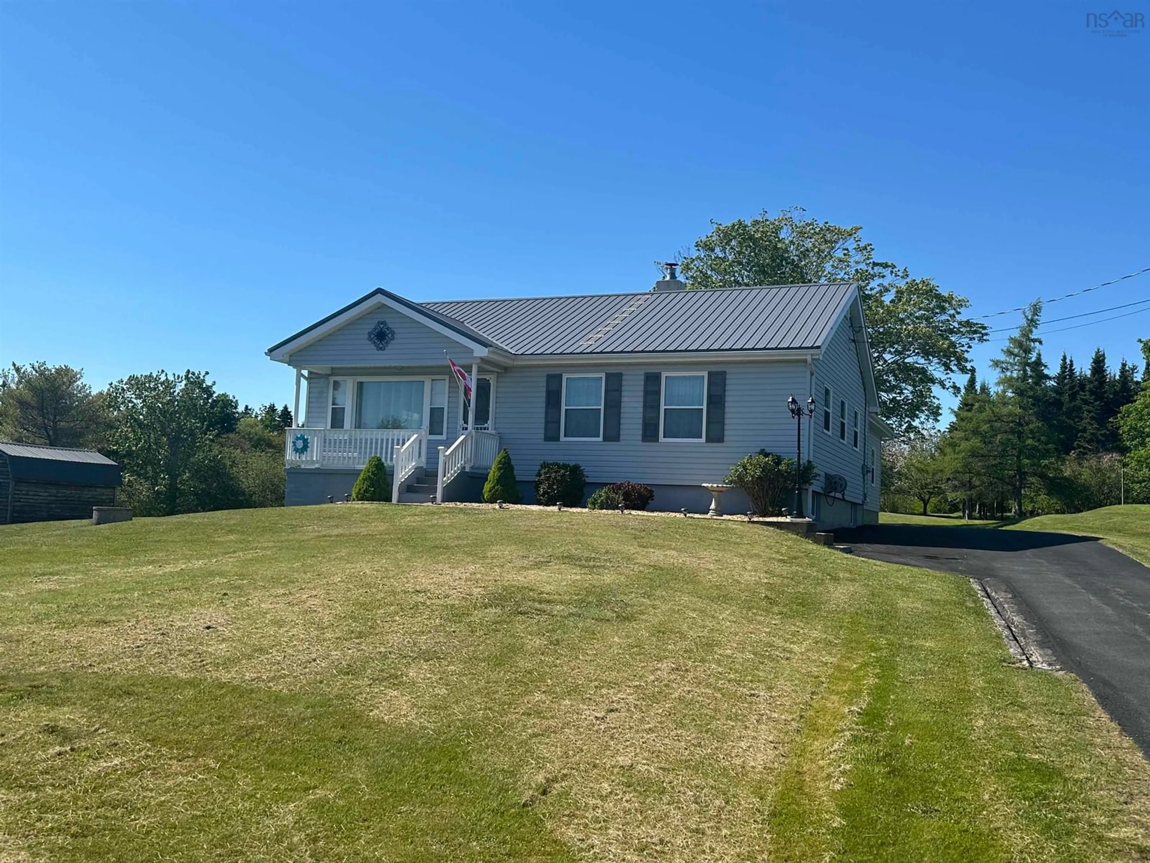 A pic from outside/outdoor area/front of a property/back of a property/a pic from drone, unknown for 6670 Highway 3, Hunts Point Nova Scotia B0T 1G0