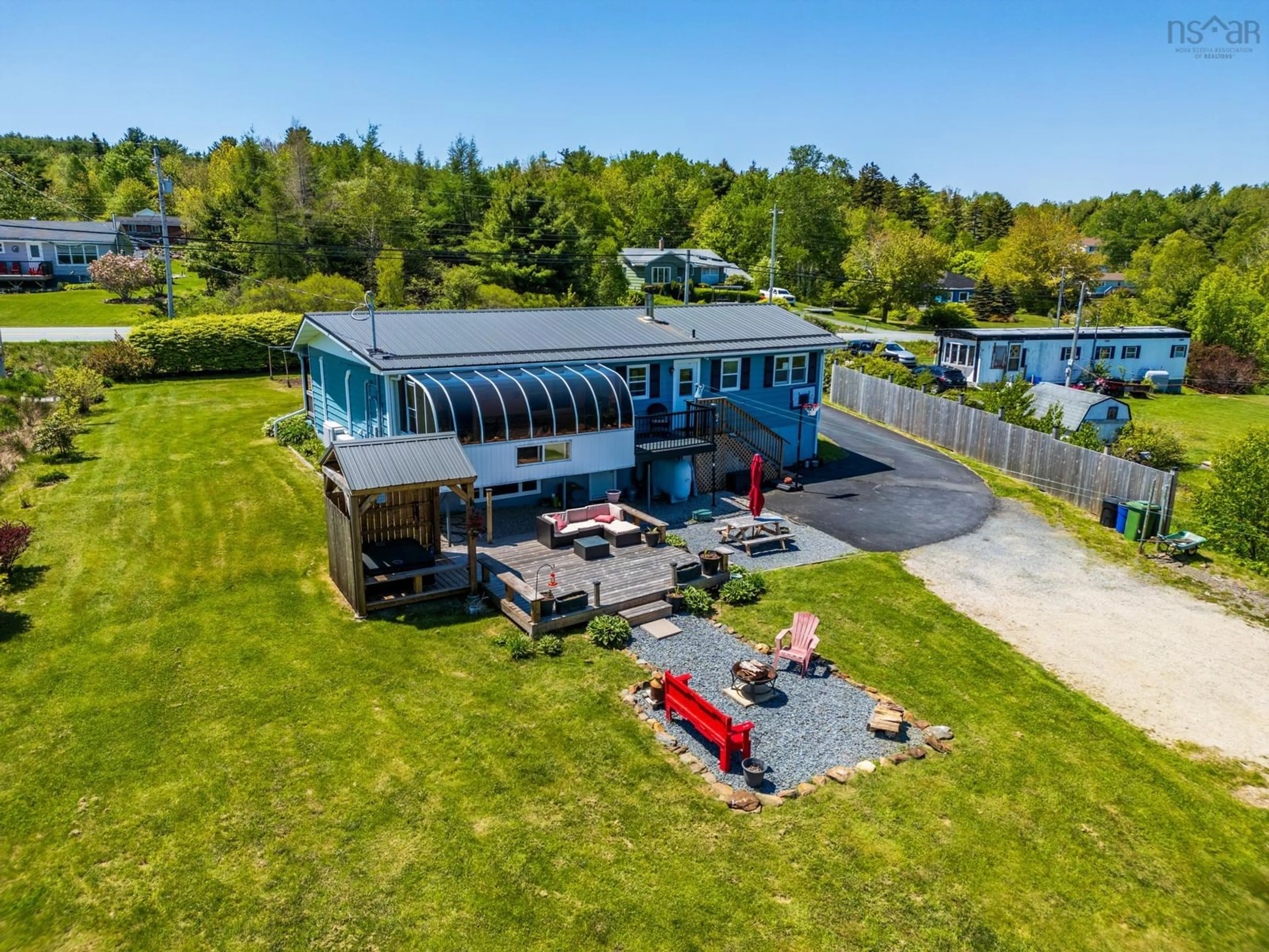 A pic from outside/outdoor area/front of a property/back of a property/a pic from drone, unknown for 2897 Highway 331, Pentz Nova Scotia B0R 1G0