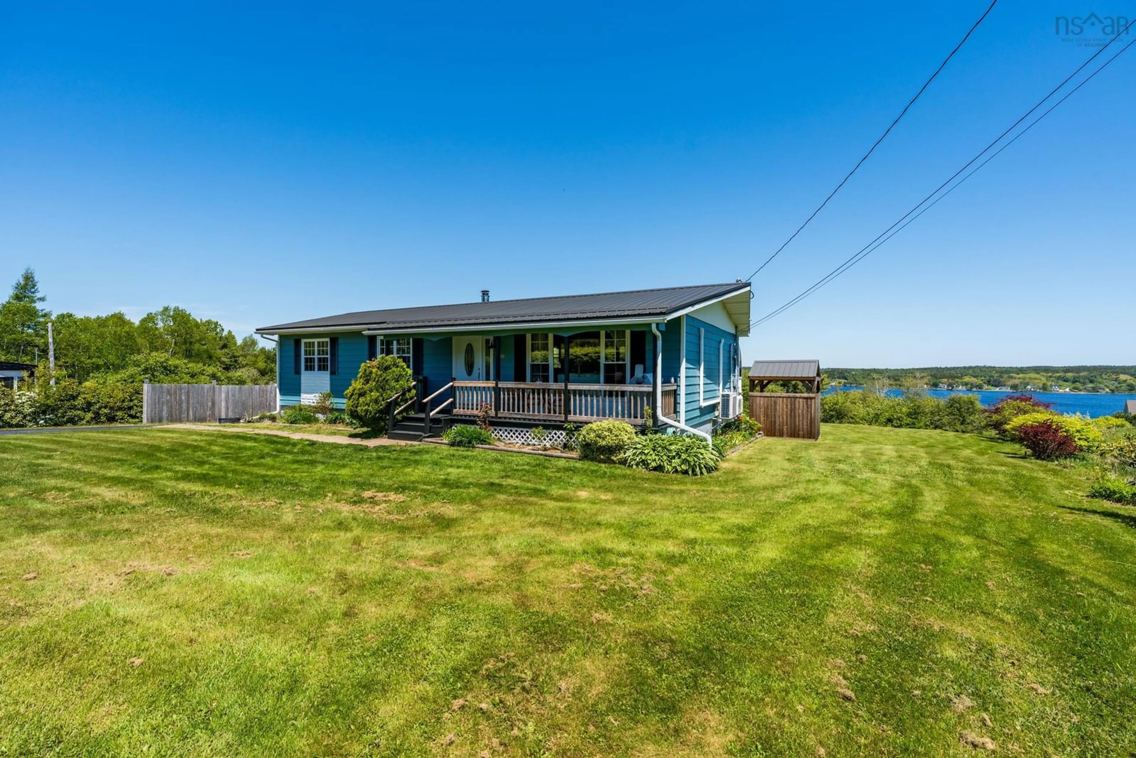 A pic from outside/outdoor area/front of a property/back of a property/a pic from drone, water/lake/river/ocean view for 2897 Highway 331, Pentz Nova Scotia B0R 1G0