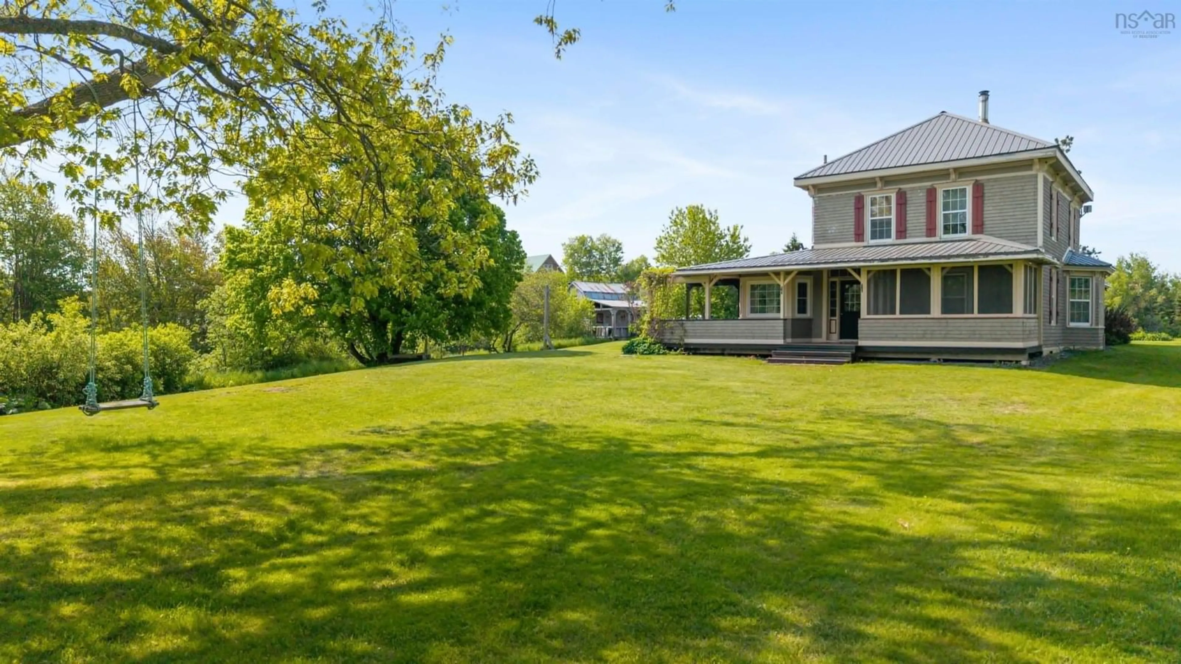A pic from outside/outdoor area/front of a property/back of a property/a pic from drone, water/lake/river/ocean view for 3914 Highway 6, Brule Nova Scotia B0K 1V0
