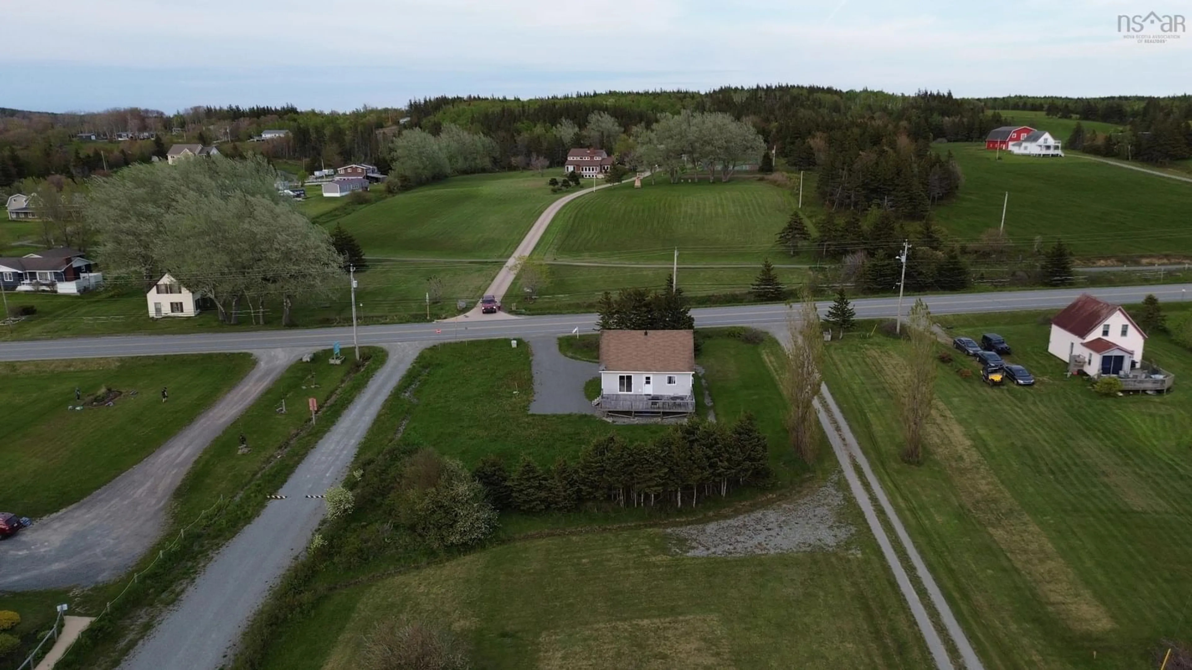 A pic from outside/outdoor area/front of a property/back of a property/a pic from drone, street for 8521 19 Hwy, Port Hood Nova Scotia B0E 2W0