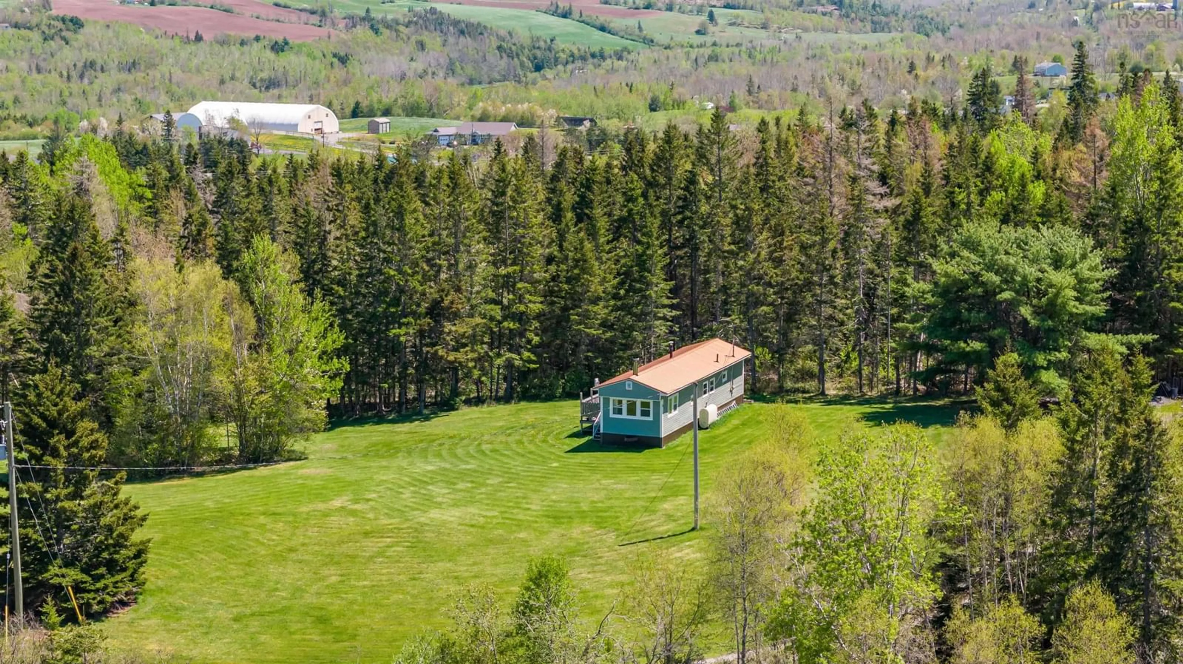 A pic from outside/outdoor area/front of a property/back of a property/a pic from drone, unknown for 71 Hummingbird Lane, Riverton Nova Scotia B0K 1S0