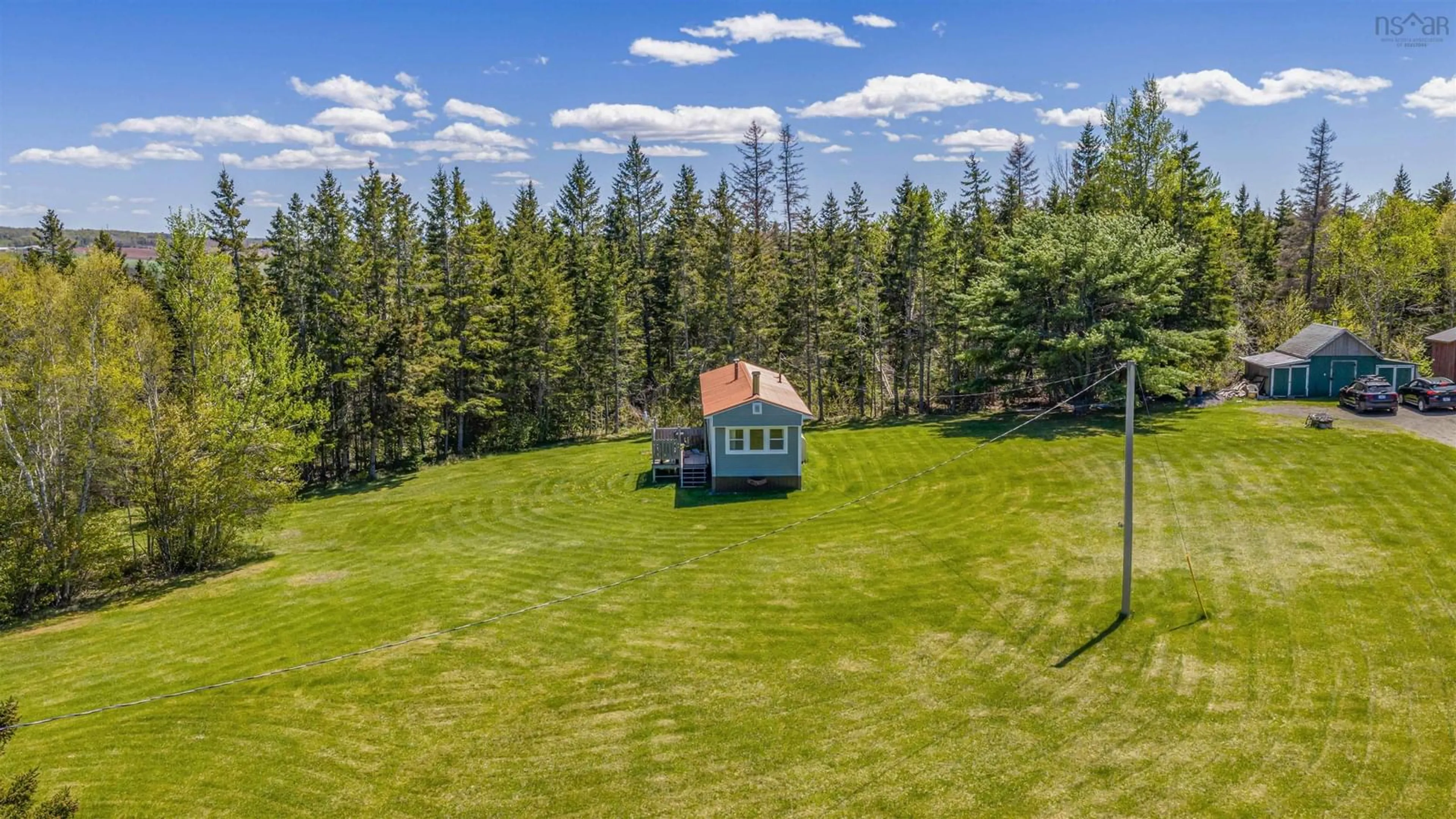 A pic from outside/outdoor area/front of a property/back of a property/a pic from drone, unknown for 71 Hummingbird Lane, Riverton Nova Scotia B0K 1S0