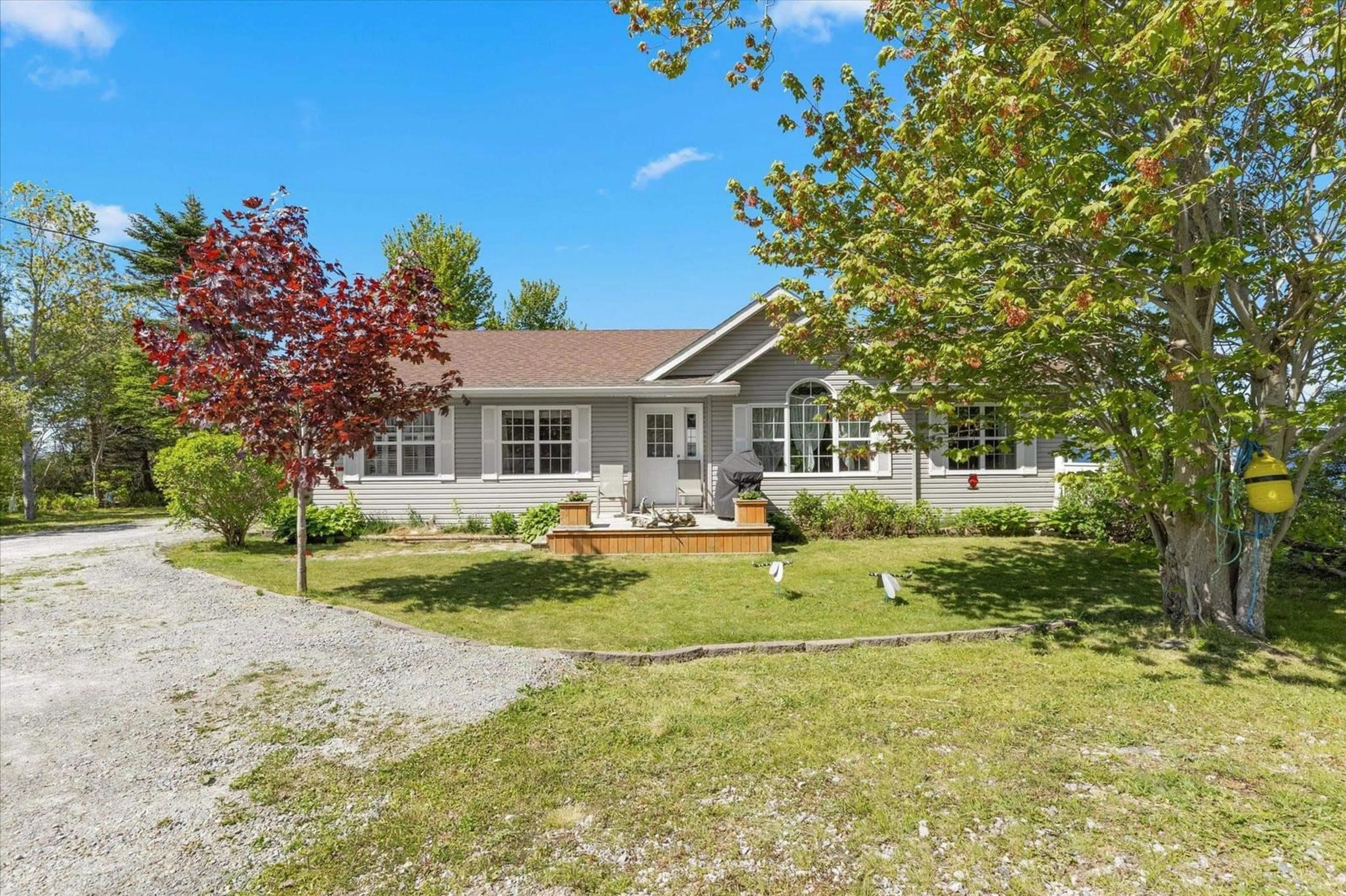 A pic from outside/outdoor area/front of a property/back of a property/a pic from drone, street for 650 Sandy Point Rd, Sandy Point Nova Scotia B0T 1W0