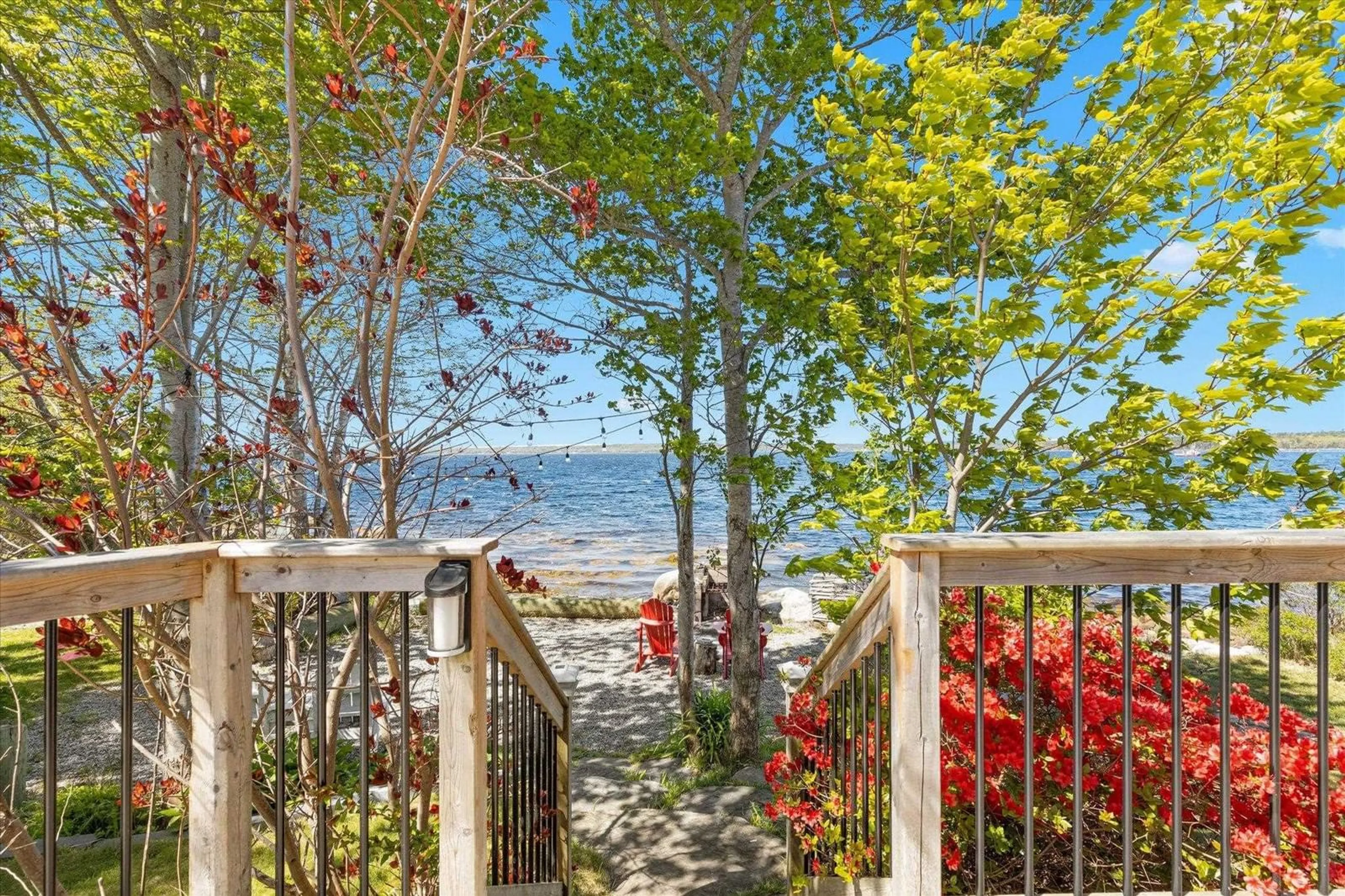 Patio, water/lake/river/ocean view for 650 Sandy Point Rd, Sandy Point Nova Scotia B0T 1W0