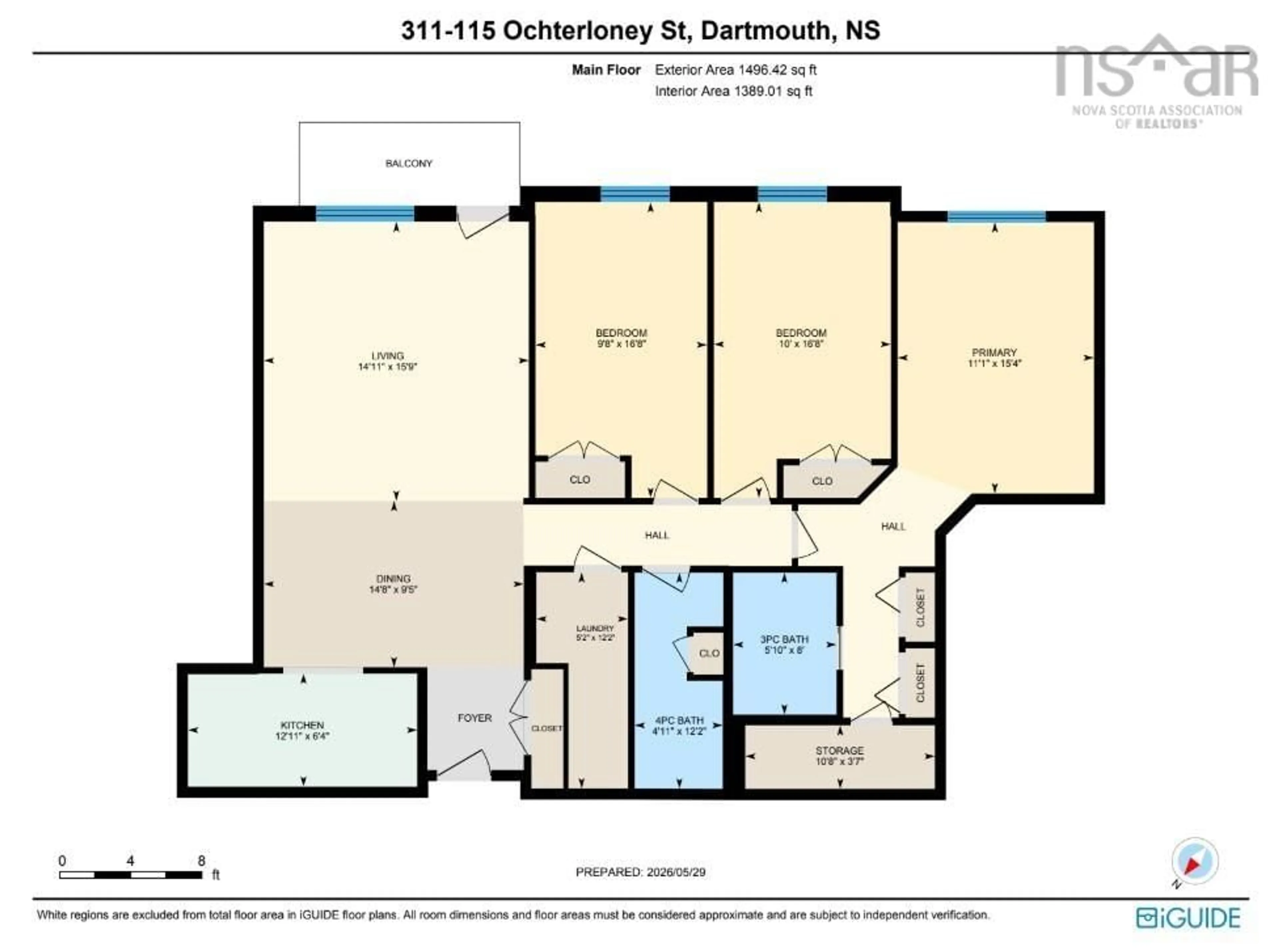 Floor plan for 115 Ochterloney St #311, Dartmouth Nova Scotia B2Y 4W8