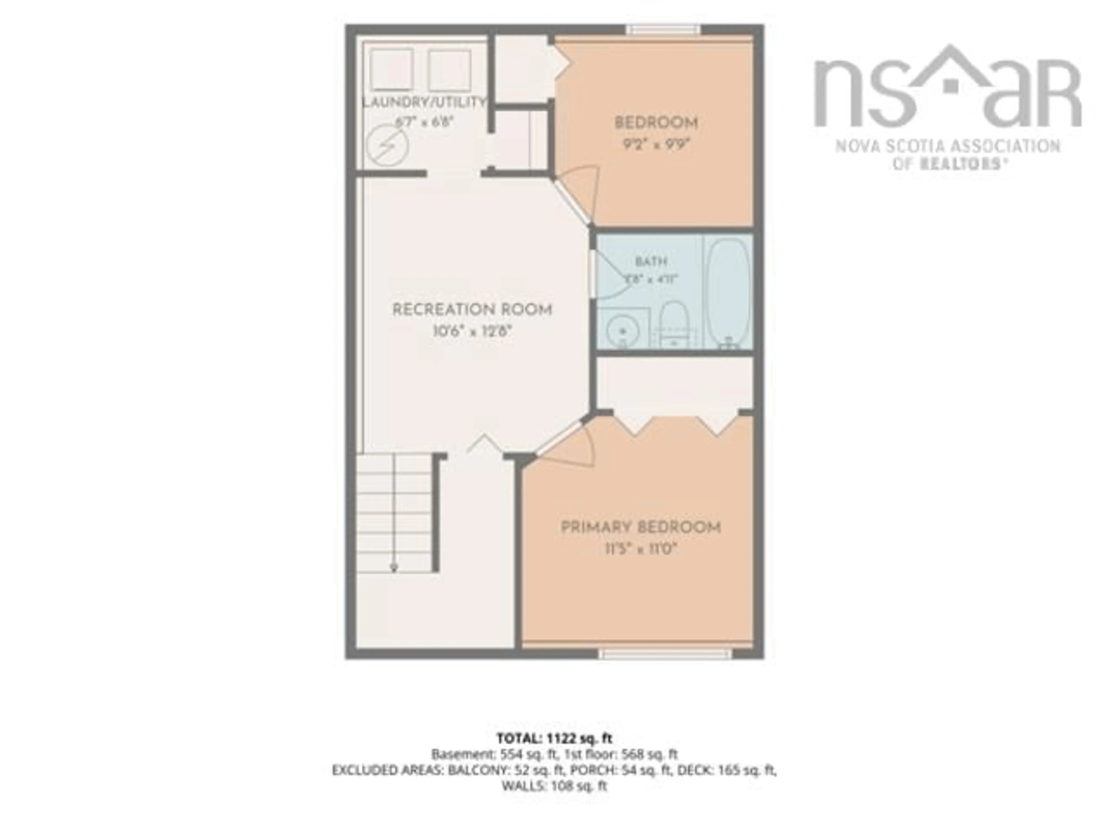 Floor plan for 124 Herbert St, Yarmouth Nova Scotia B5A 2S7