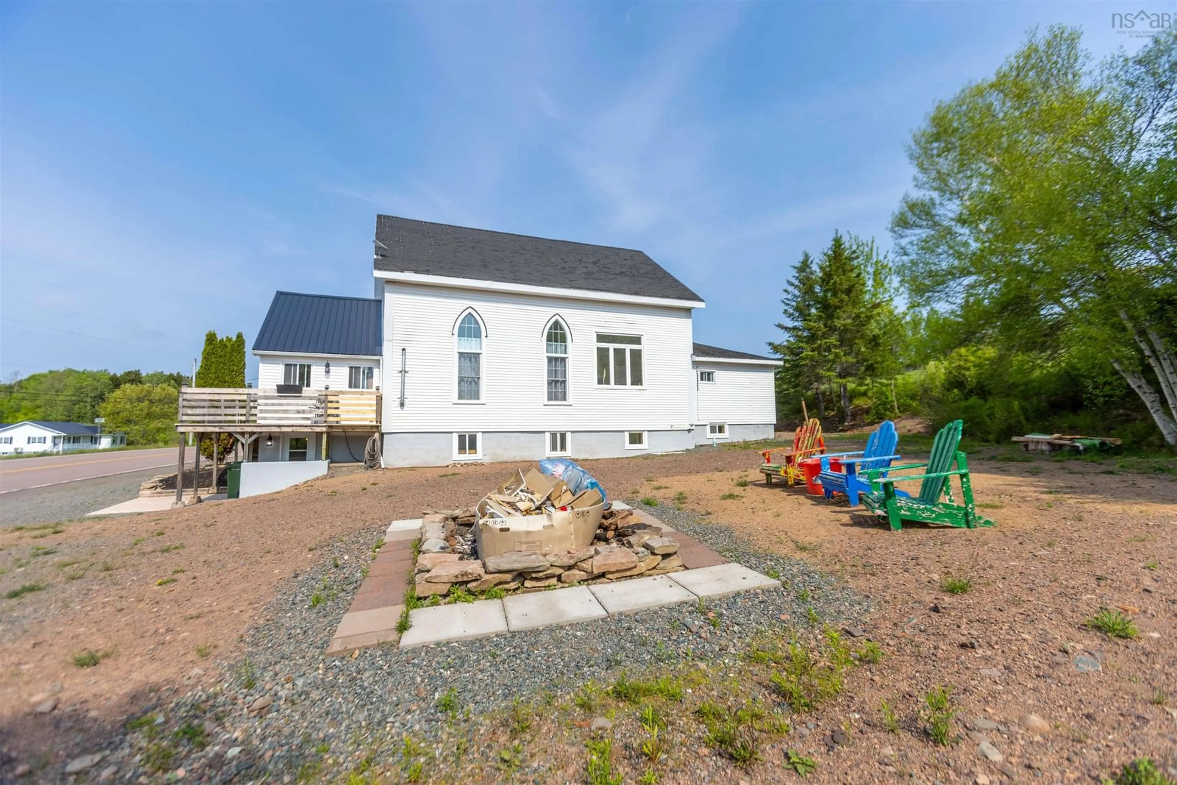 A pic from outside/outdoor area/front of a property/back of a property/a pic from drone, building for Highway 2 #10563, Mapleton Nova Scotia B0M 1W0