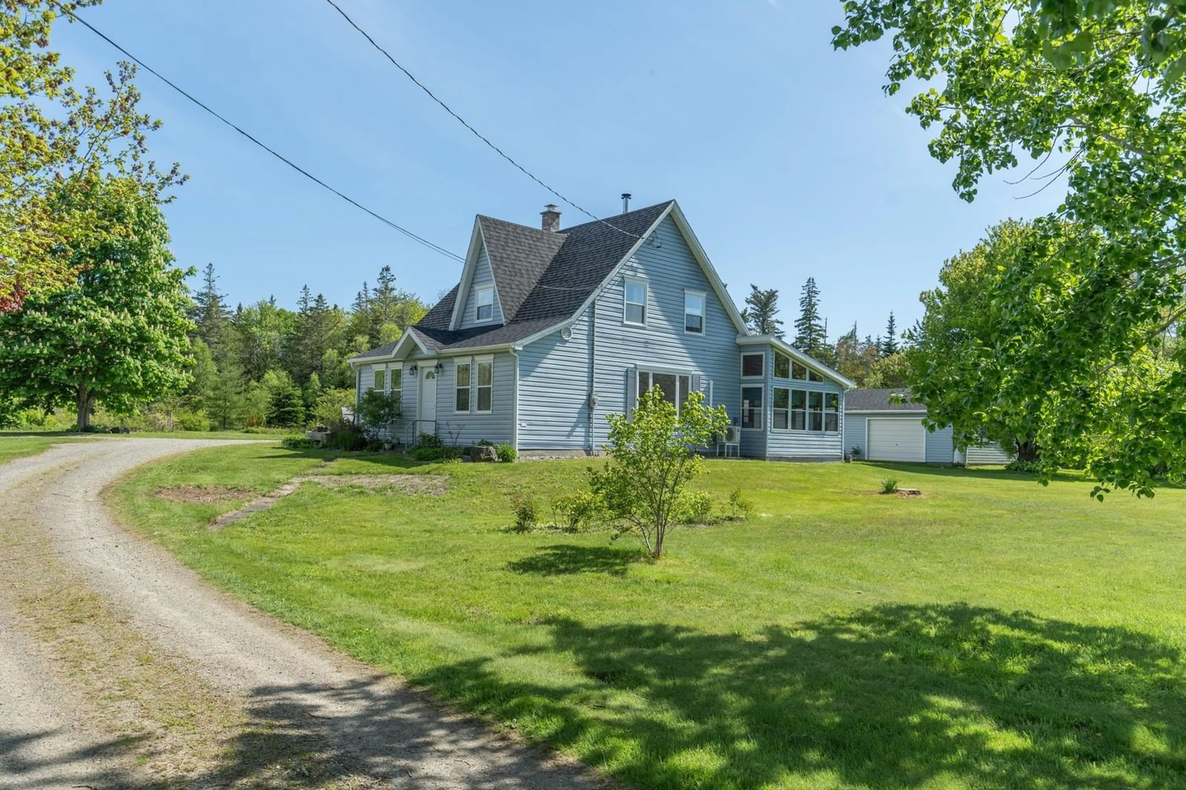 A pic from outside/outdoor area/front of a property/back of a property/a pic from drone, street for 41 De La Tete De La Pre, Abrams River Nova Scotia B0W 3M0