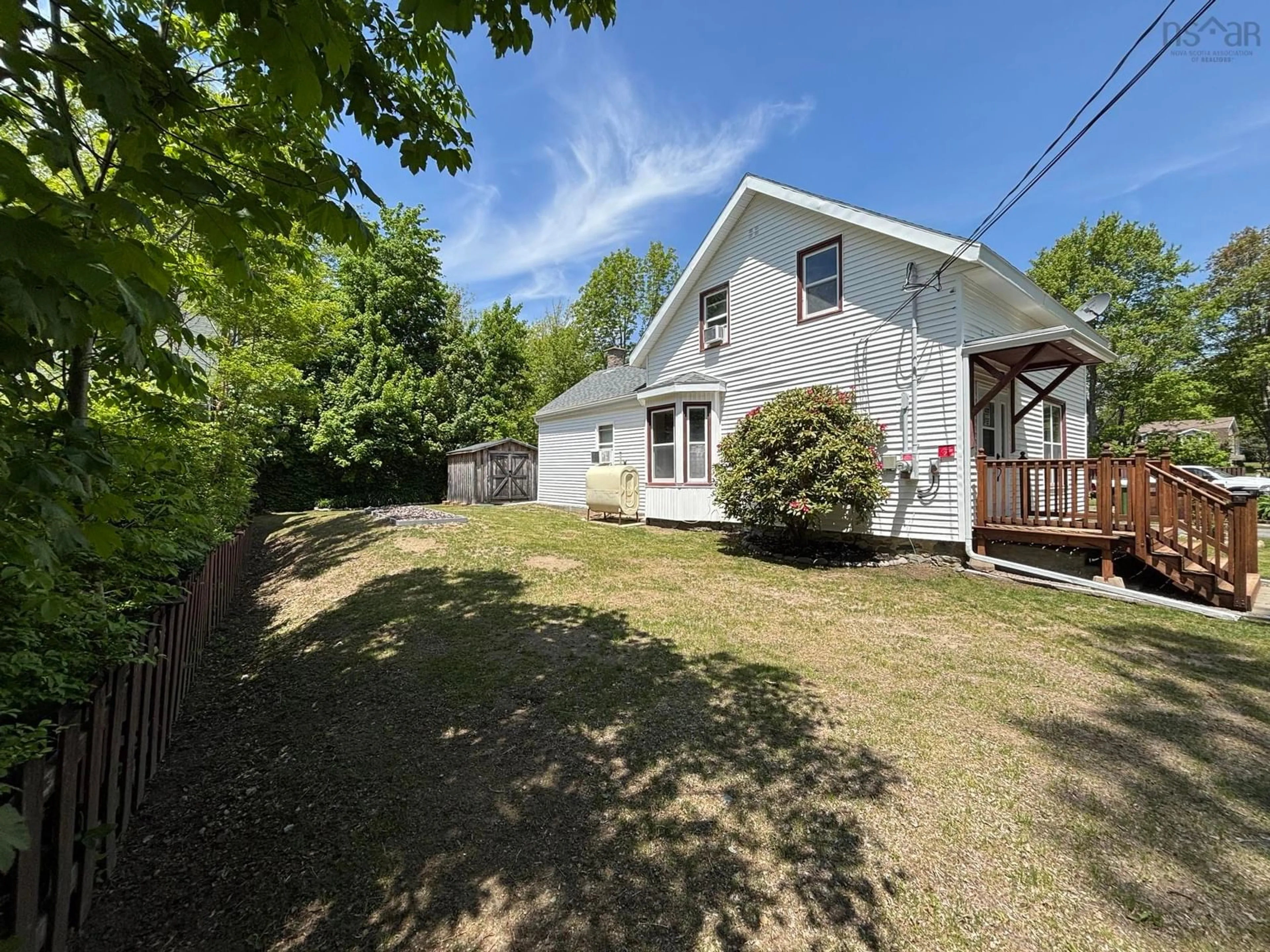 A pic from outside/outdoor area/front of a property/back of a property/a pic from drone, street for 22 Forest St, Milton Nova Scotia B0T 1P0