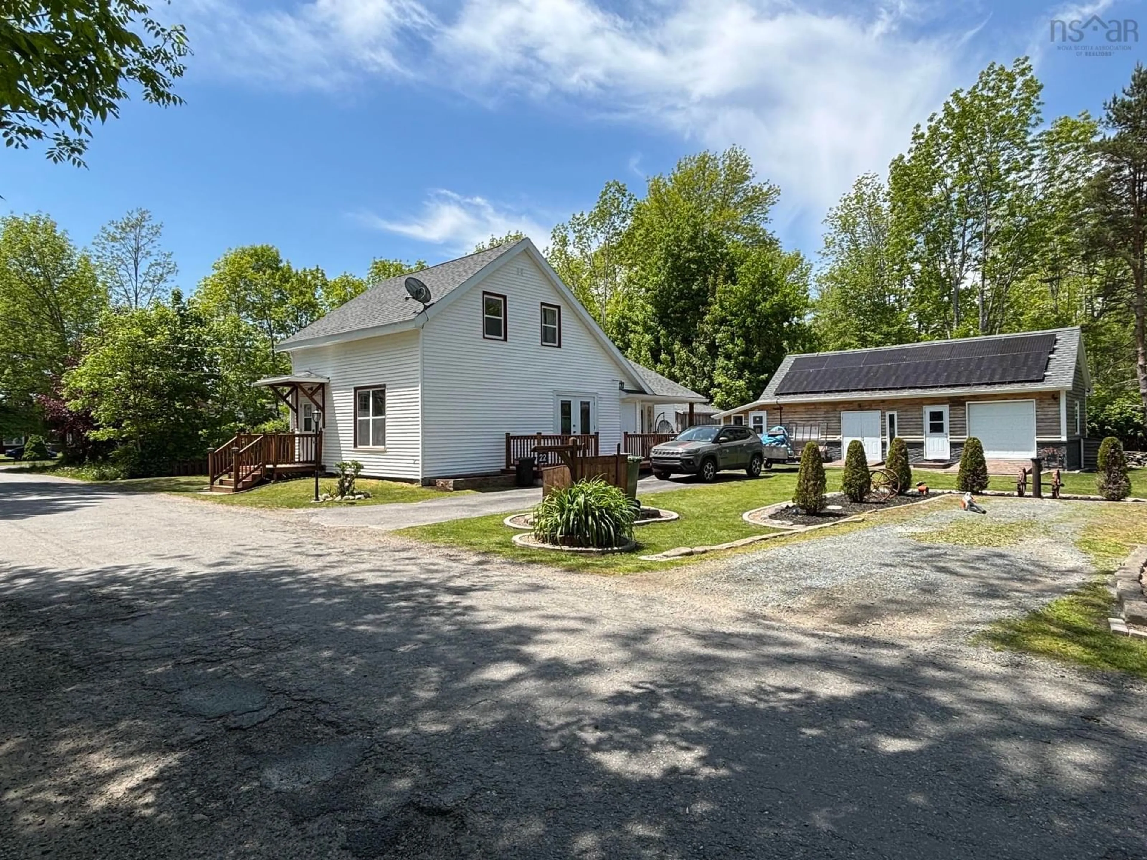 A pic from outside/outdoor area/front of a property/back of a property/a pic from drone, street for 22 Forest St, Milton Nova Scotia B0T 1P0