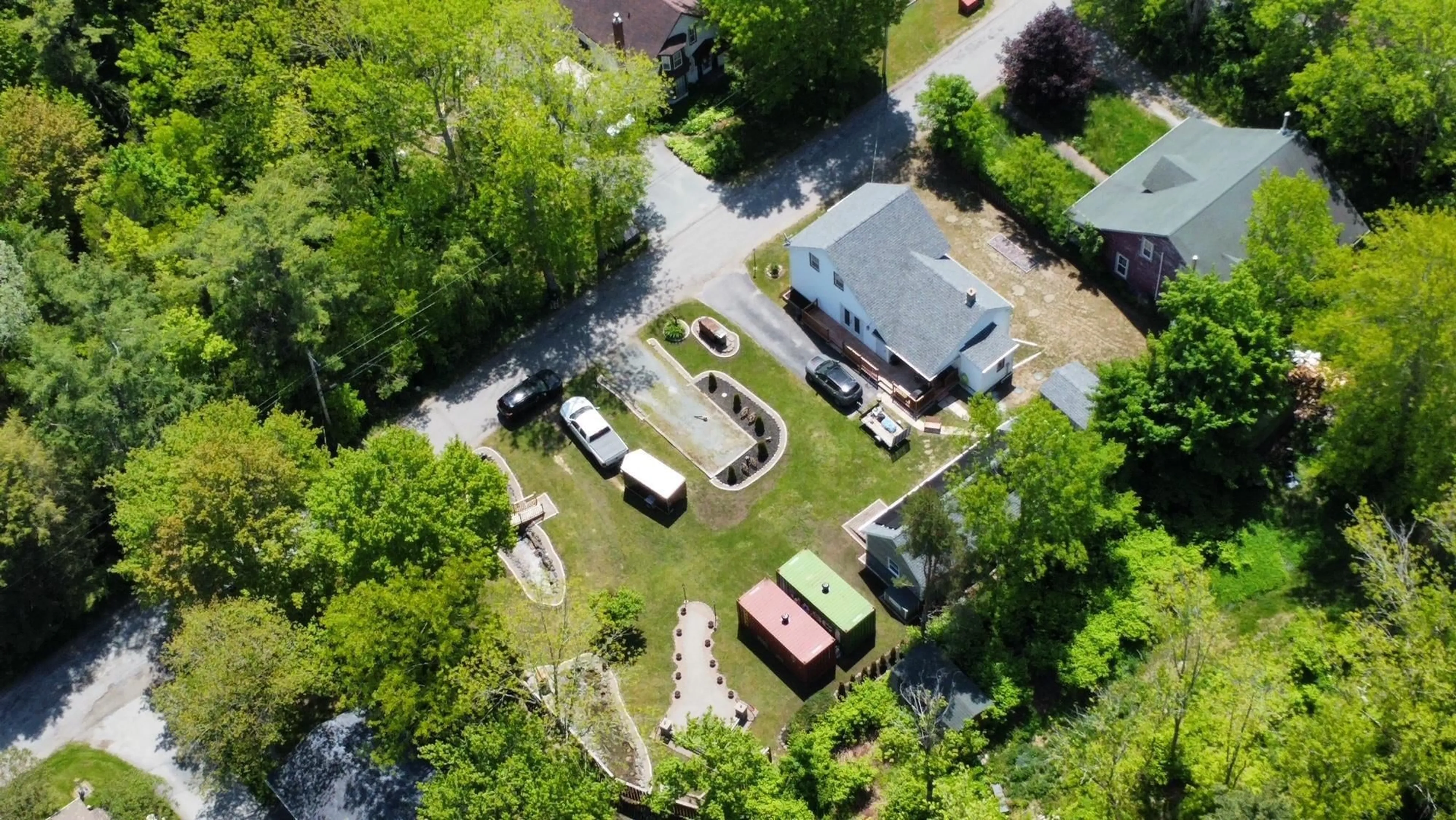 A pic from outside/outdoor area/front of a property/back of a property/a pic from drone, street for 22 Forest St, Milton Nova Scotia B0T 1P0