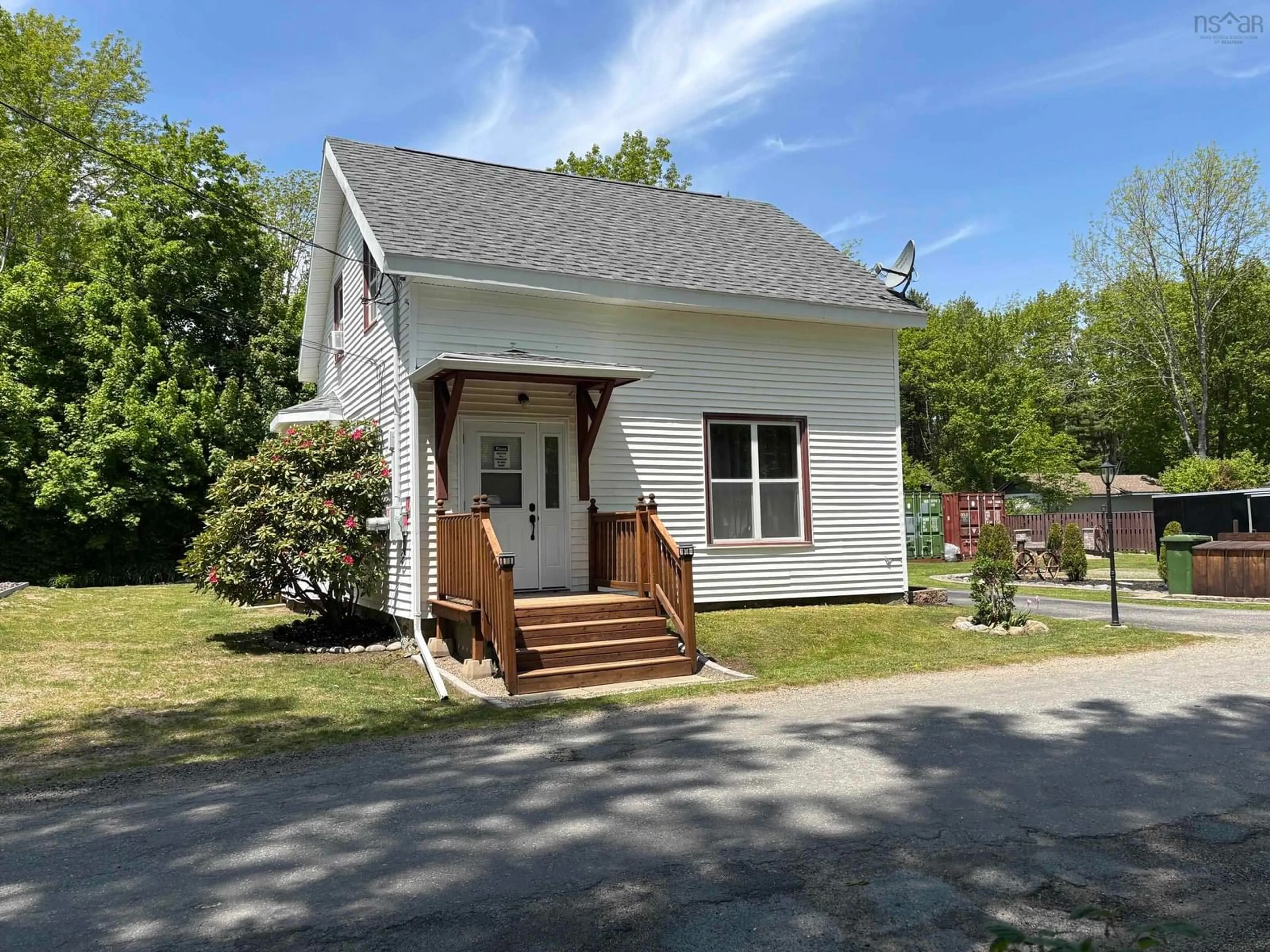 A pic from outside/outdoor area/front of a property/back of a property/a pic from drone, street for 22 Forest St, Milton Nova Scotia B0T 1P0